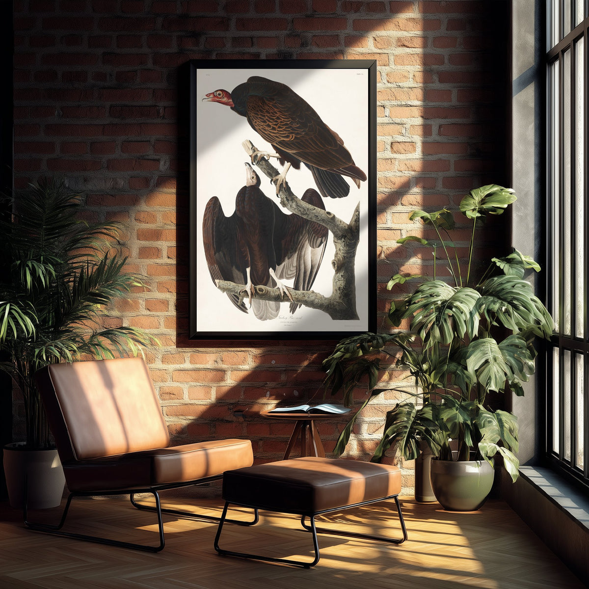 Turkey Vulture - John James Audubon Birds of America Art Print Poster Illustration