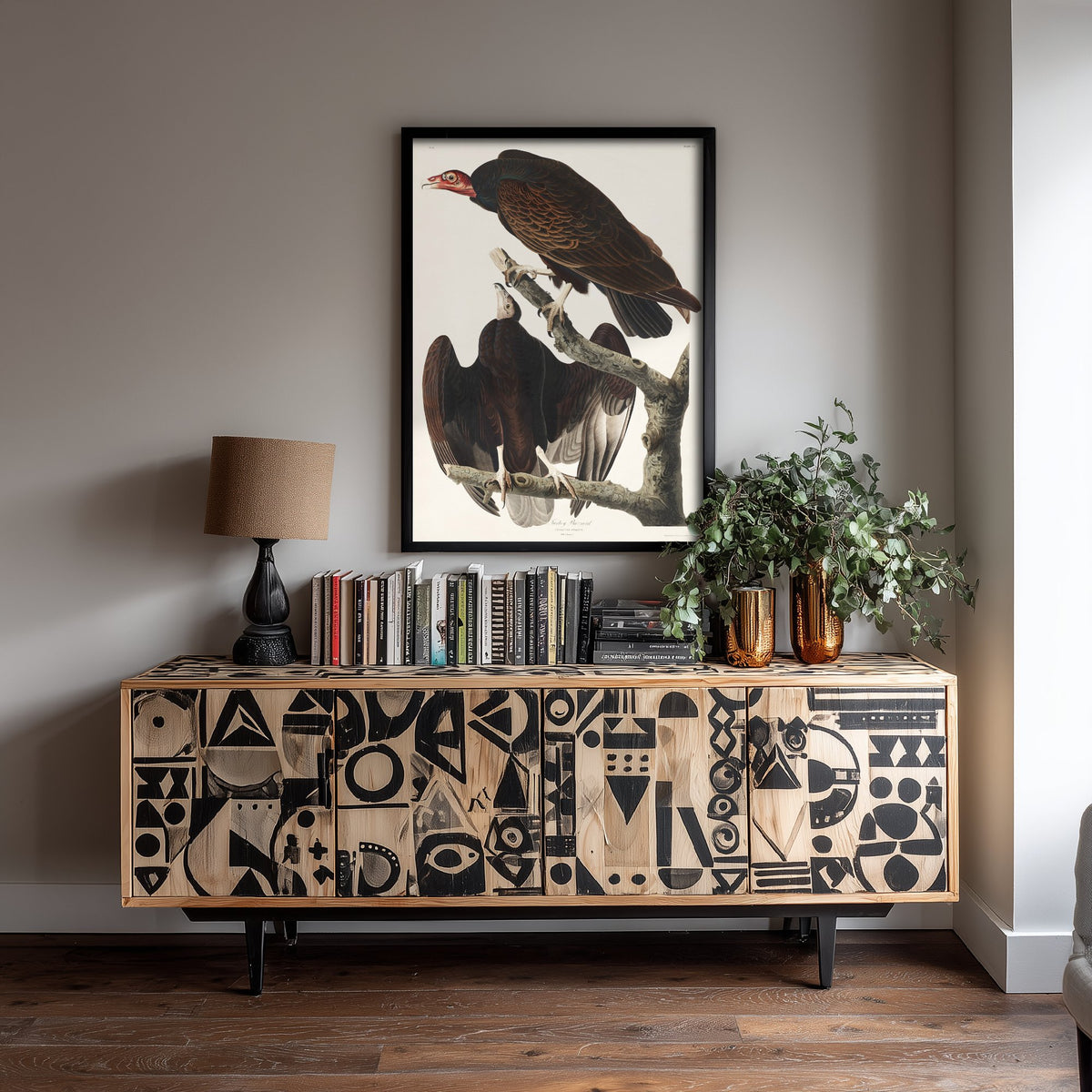 Turkey Vulture - John James Audubon Birds of America Art Print Poster Illustration