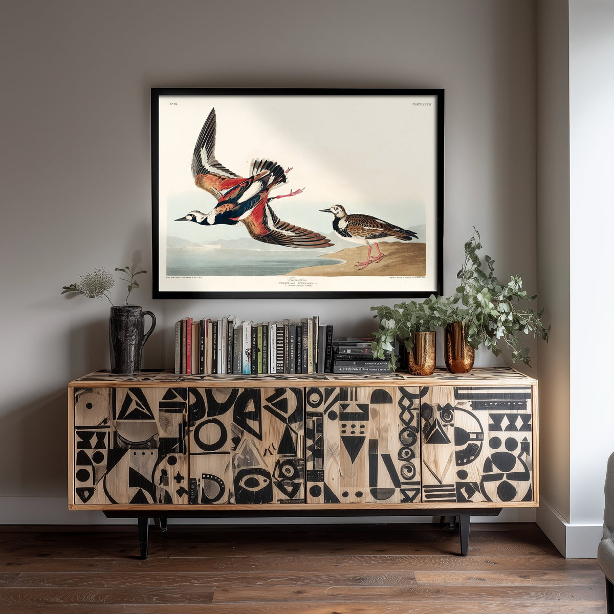Ruddy Turnstone - John James Audubon Birds of America Art Print Poster Illustration