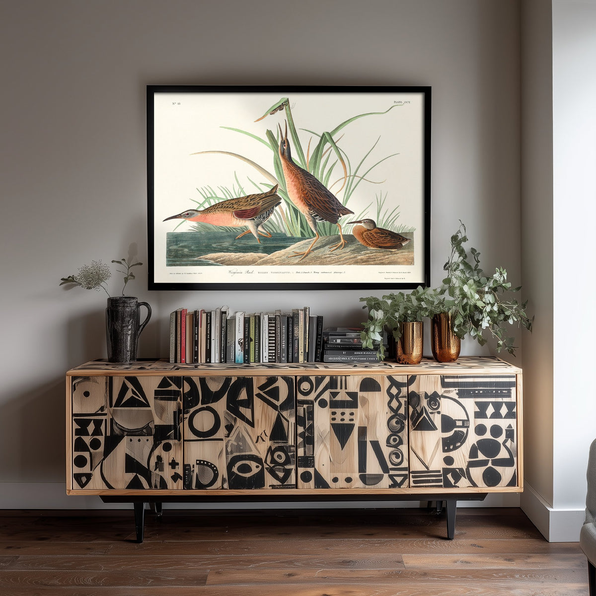 Virginia Rail Art Print - John James Audubon Birds of America - Vintage Ornithology Illustration Poster