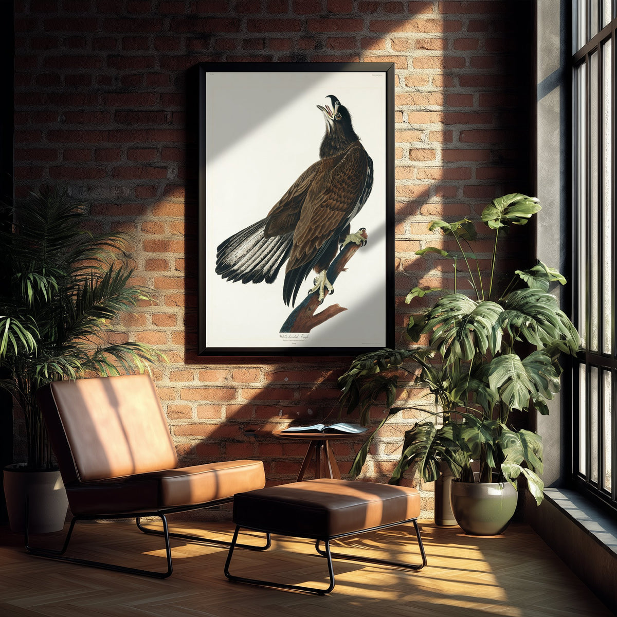 Bald Eagle Art Print Juvenile - John James Audubon Birds of America Poster - Vintage Ornithology Illustration