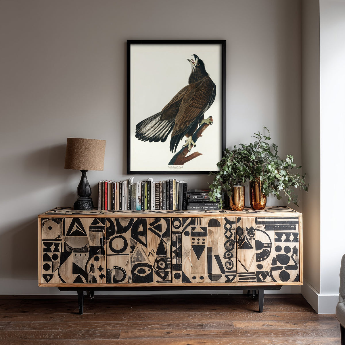 Bald Eagle Art Print Juvenile - John James Audubon Birds of America Poster - Vintage Ornithology Illustration
