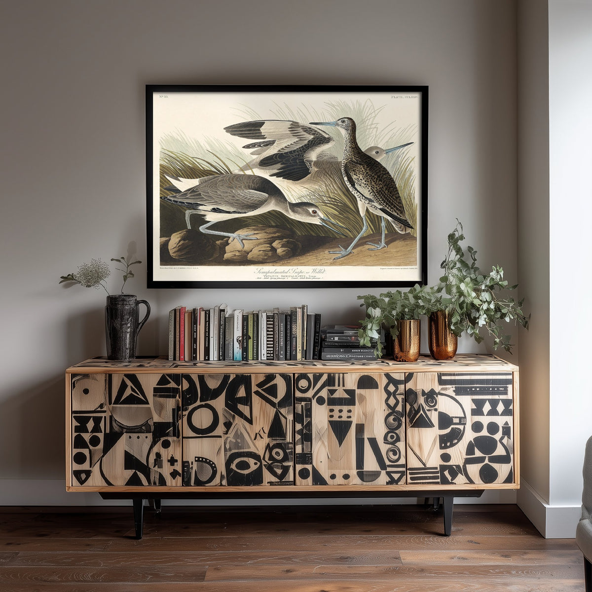 Willet Art Print - John James Audubon Birds of America Poster - Vintage Ornithology Illustration