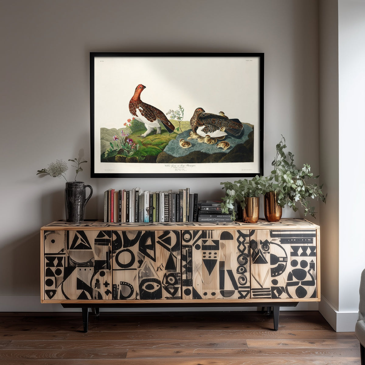 Willow Ptarmigan Art Print - John James Audubon Birds of America Poster - Vintage Ornithology Illustration