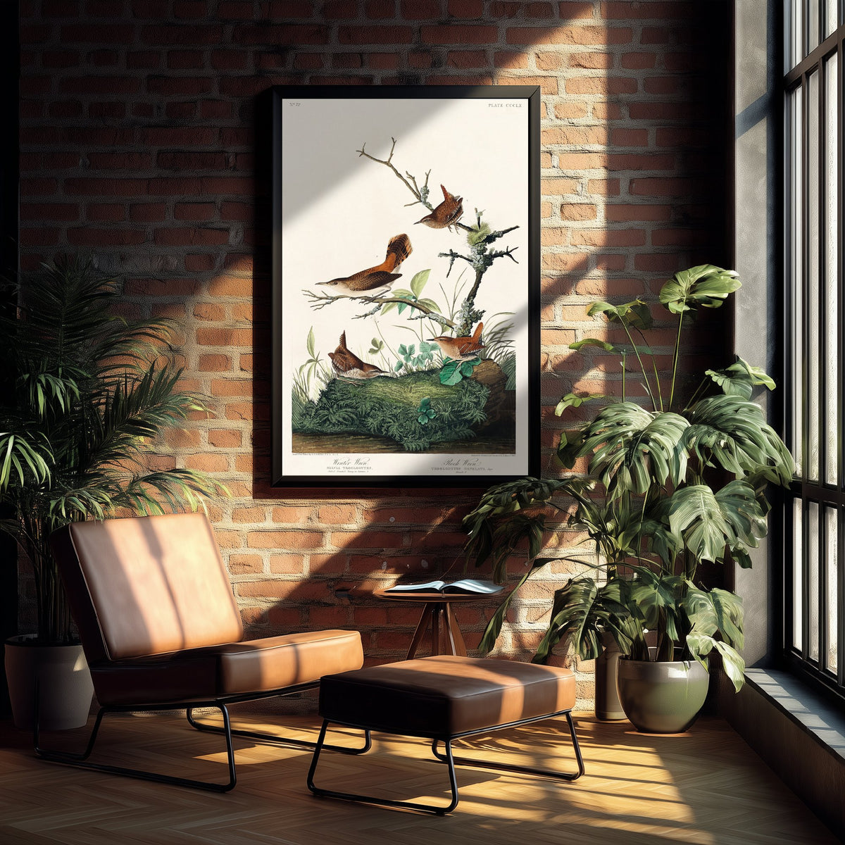 Winter Wren - John James Audubon Birds of America - Vintage Songbird Art Print Poster Illustration