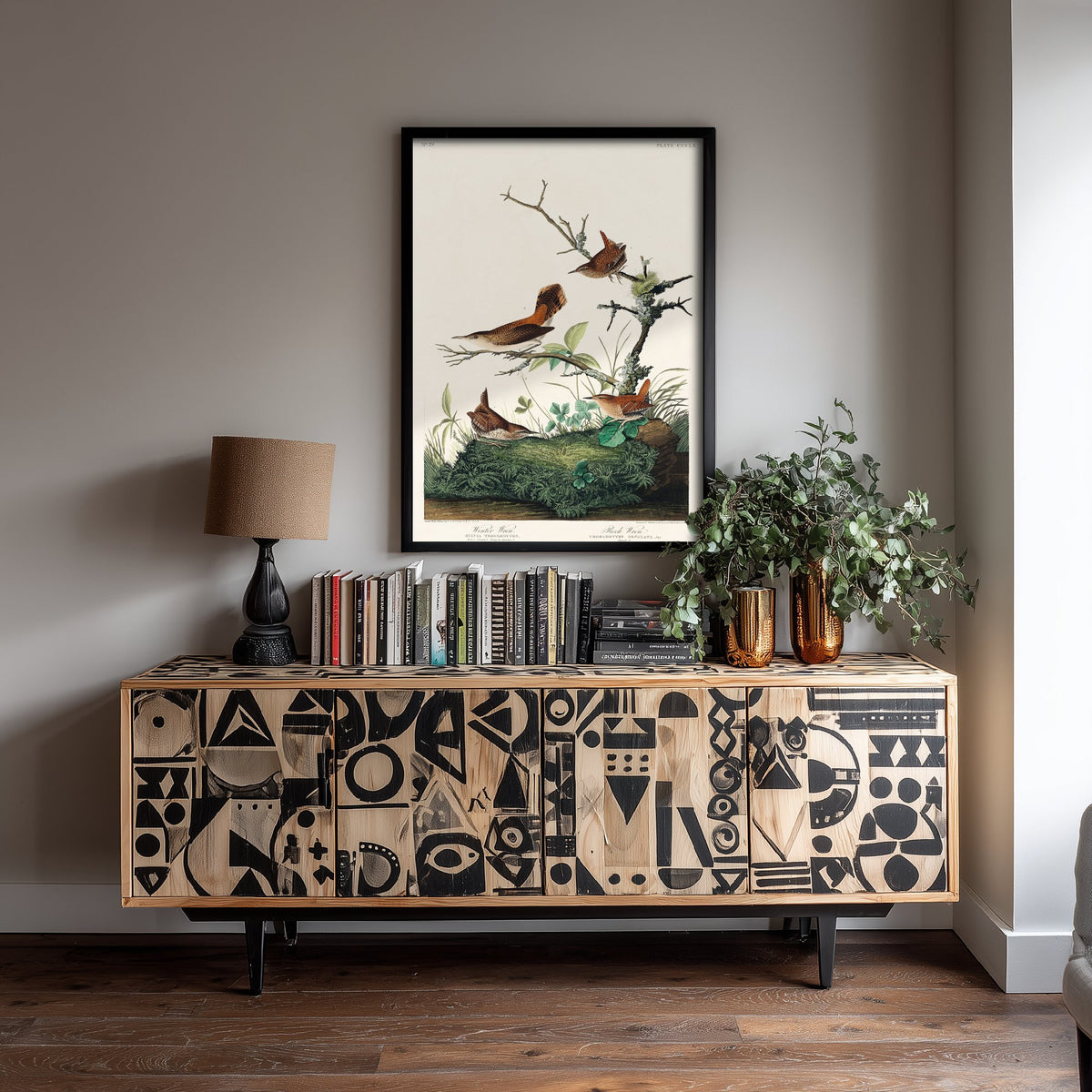 Winter Wren - John James Audubon Birds of America - Vintage Songbird Art Print Poster Illustration