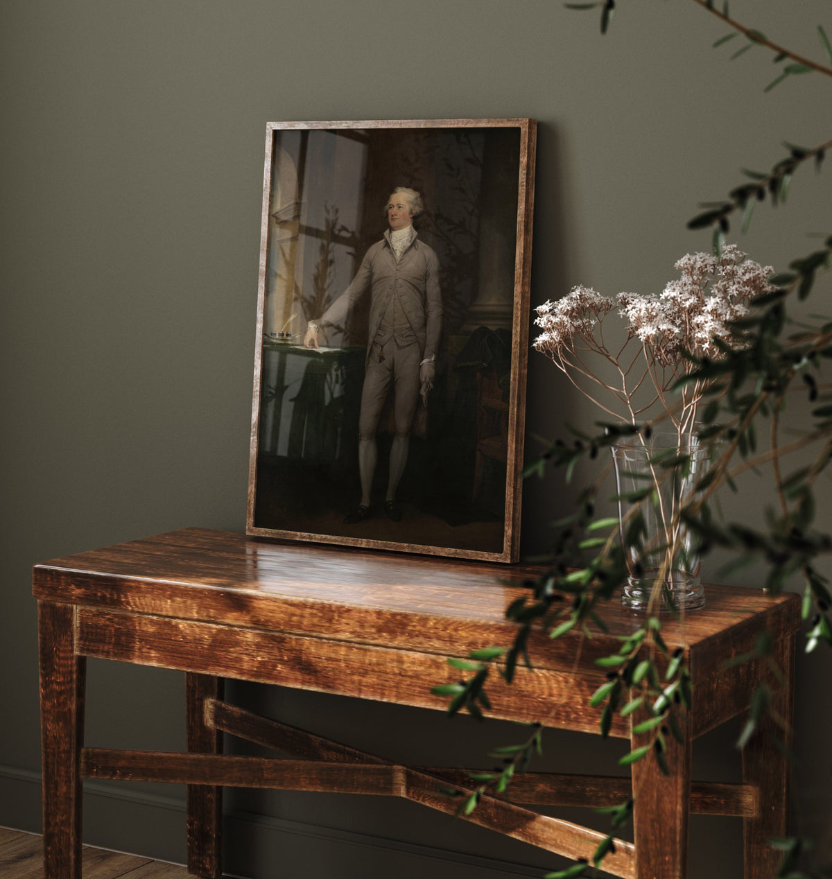 John Trumbull - Alexander Hamilton (1792) - Classic Painting Art Print - Founding Father Treasury Secretary Full-Length Portrait Poster
