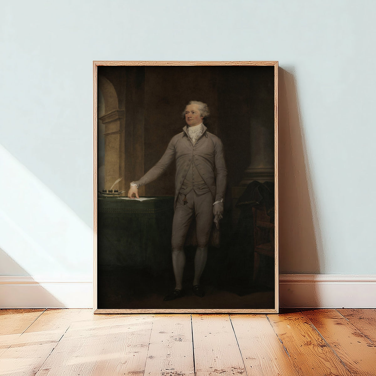 John Trumbull - Alexander Hamilton (1792) - Classic Painting Art Print - Founding Father Treasury Secretary Full-Length Portrait Poster