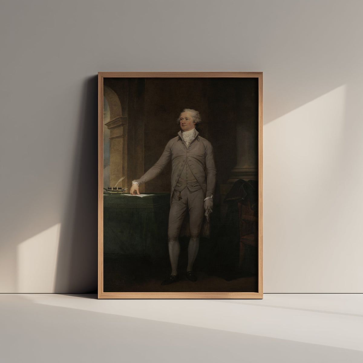 John Trumbull - Alexander Hamilton (1792) - Classic Painting Art Print - Founding Father Treasury Secretary Full-Length Portrait Poster