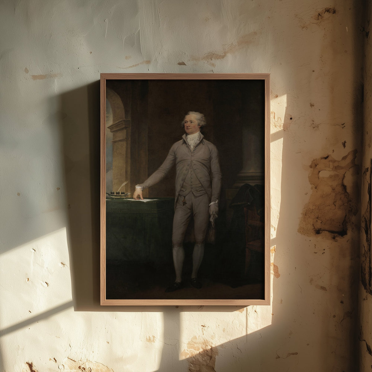 John Trumbull - Alexander Hamilton (1792) - Classic Painting Art Print - Founding Father Treasury Secretary Full-Length Portrait Poster