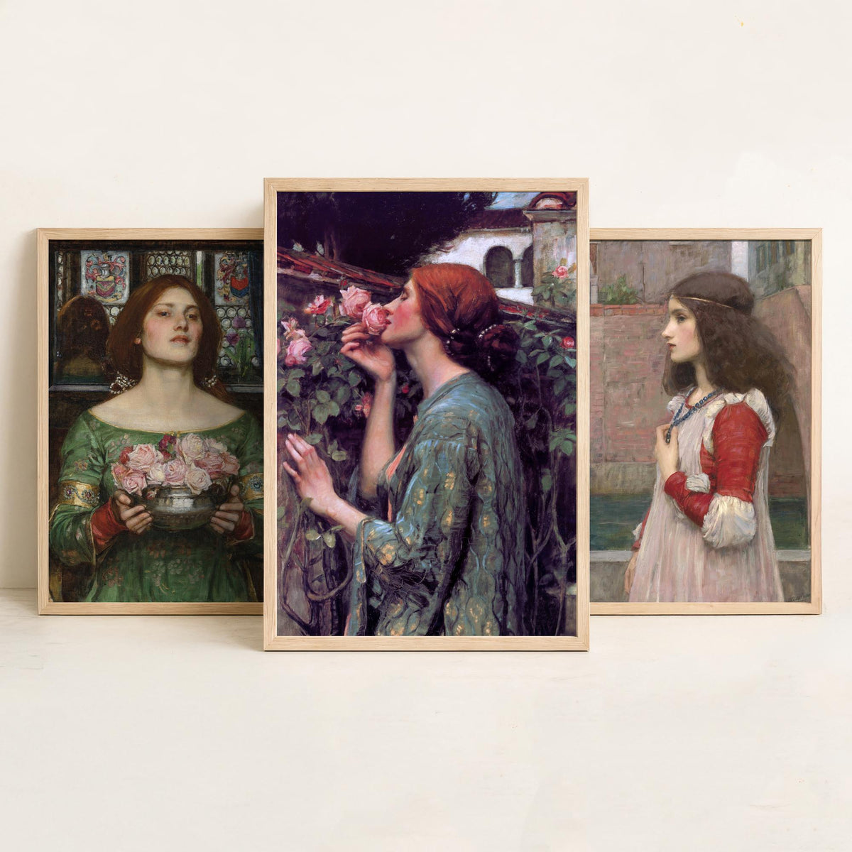 John William Waterhouse Set of Three Art Prints - Juliet, The Soul of the Rose - Pre Raphaelite Painting Poster