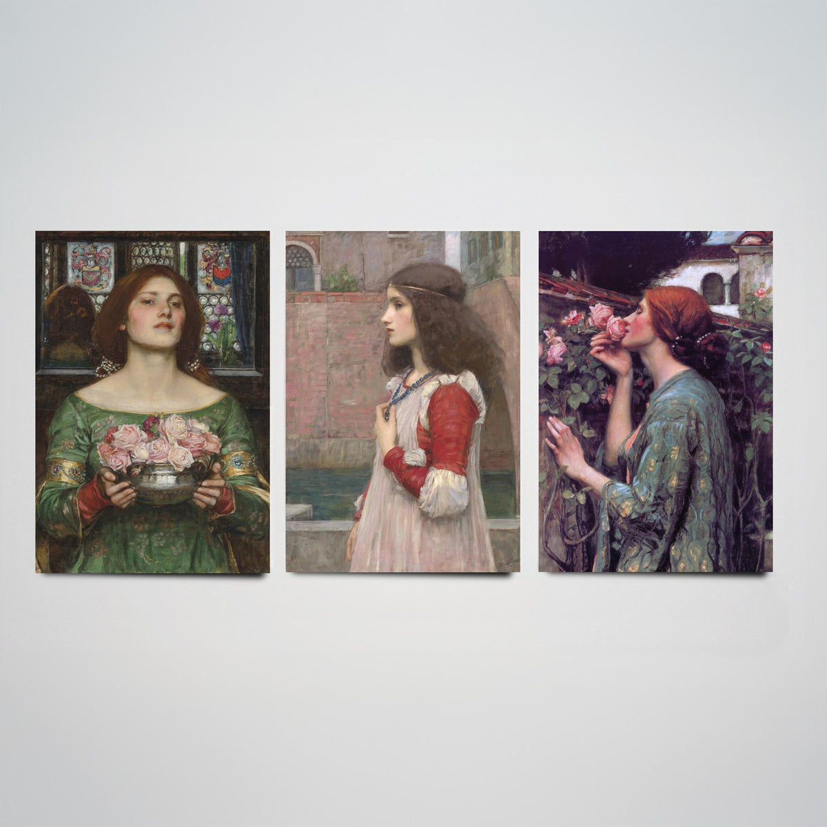 John William Waterhouse Set of Three Art Prints - Juliet, The Soul of the Rose - Pre Raphaelite Painting Poster