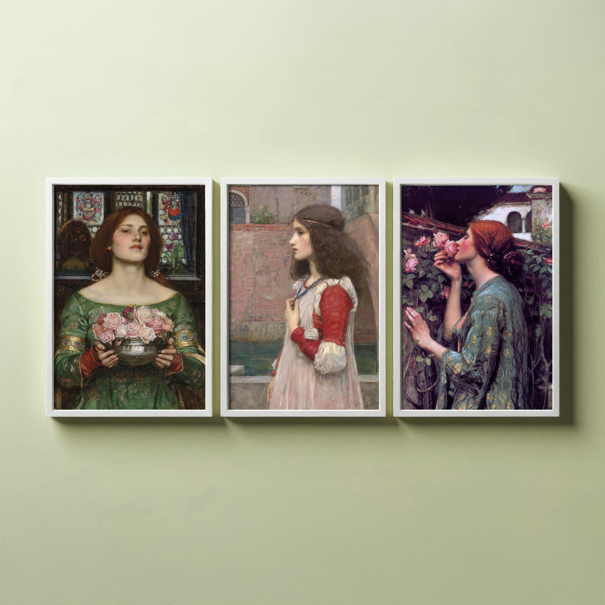 John William Waterhouse Set of Three Art Prints - Juliet, The Soul of the Rose - Pre Raphaelite Painting Poster