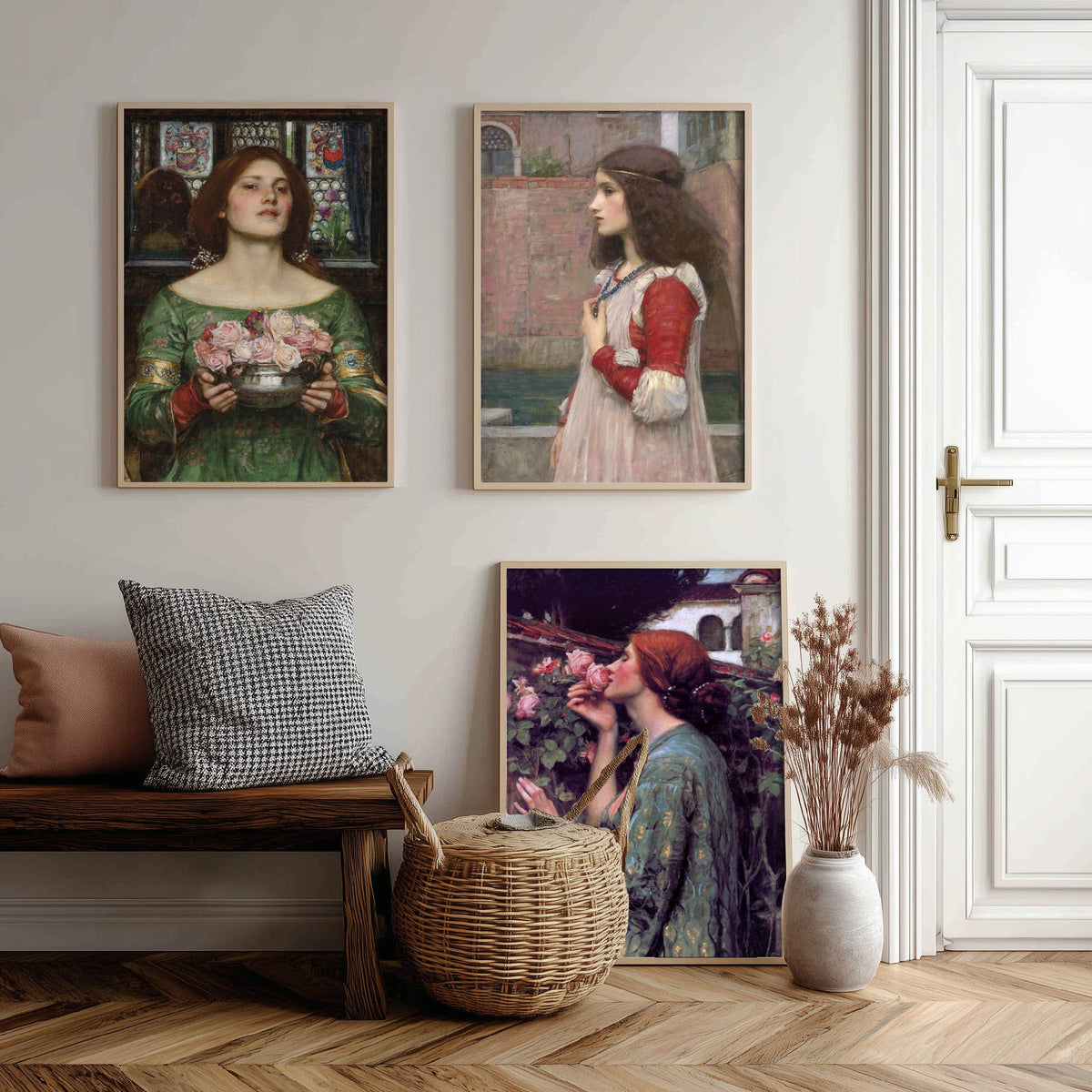John William Waterhouse Set of Three Art Prints - Juliet, The Soul of the Rose - Pre Raphaelite Painting Poster