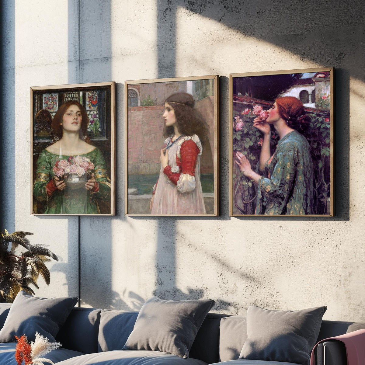 John William Waterhouse Set of Three Art Prints - Juliet, The Soul of the Rose - Pre Raphaelite Painting Poster