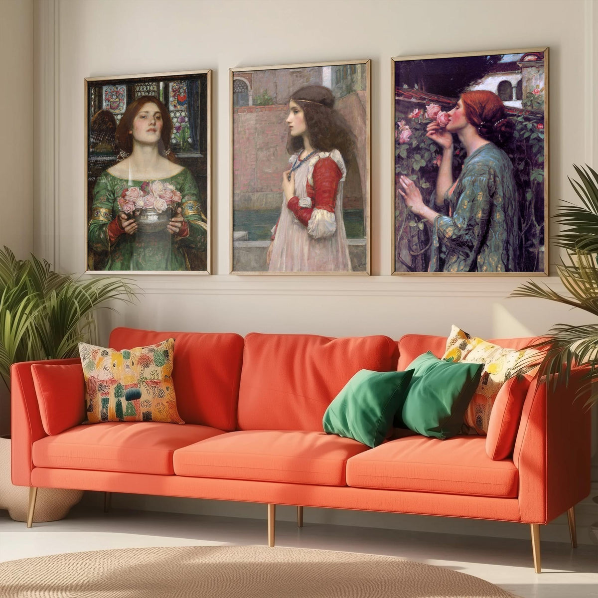 John William Waterhouse Set of Three Art Prints - Juliet, The Soul of the Rose - Pre Raphaelite Painting Poster