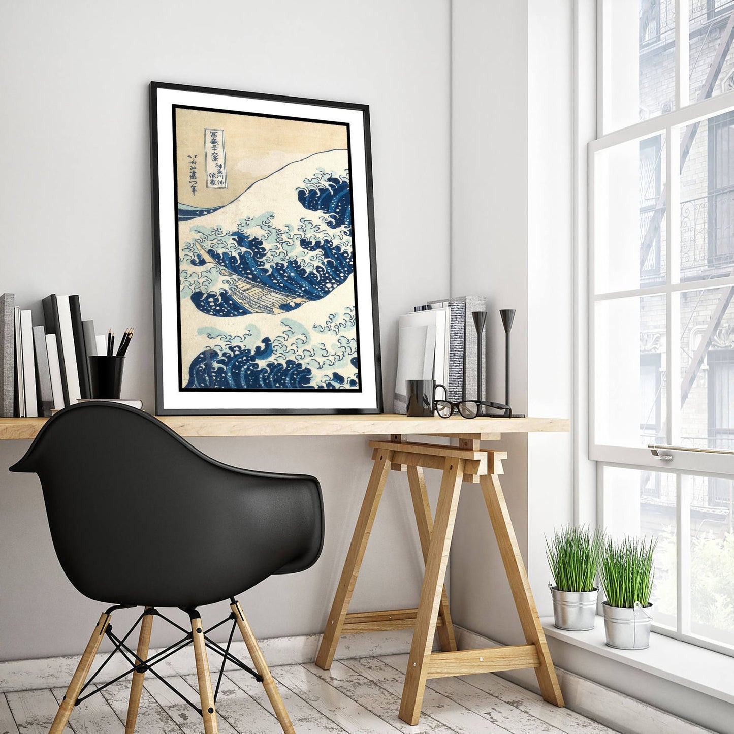 Katsushika Hokusai - The Great Wave off Kanagawa (1831) - Woodblock Art Print - Ukiyo-e Poster - Woodcut V3 1/3