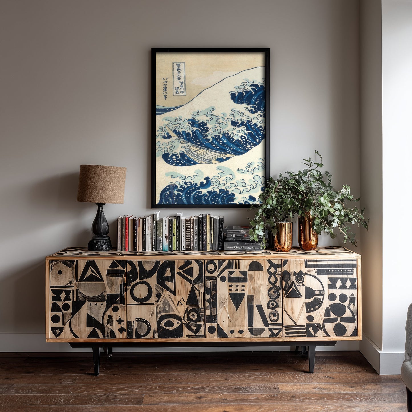 Katsushika Hokusai - The Great Wave off Kanagawa (1831) - Woodblock Art Print - Ukiyo-e Poster - Woodcut V3 1/3
