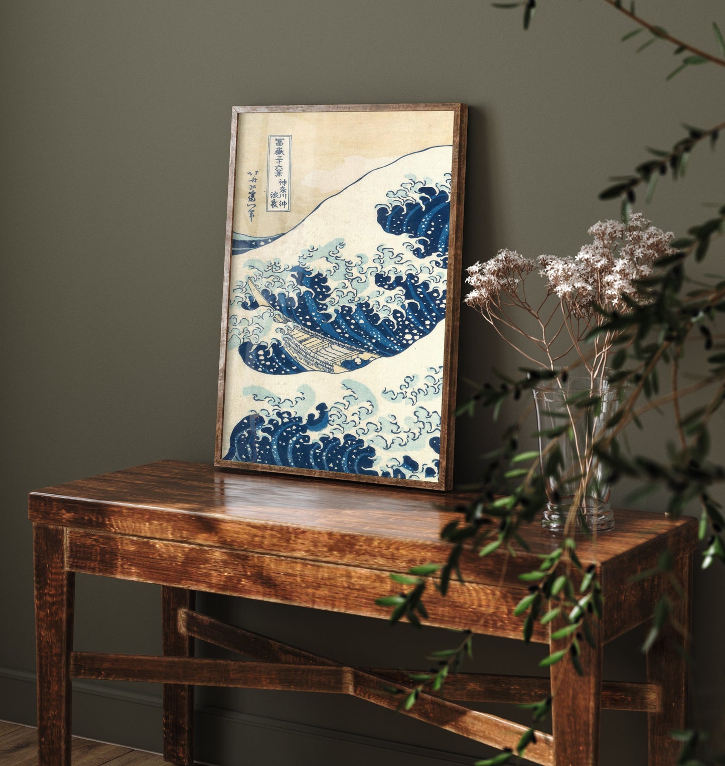 Katsushika Hokusai - The Great Wave off Kanagawa (1831) - Woodblock Art Print - Ukiyo-e Poster - Woodcut V3 1/3