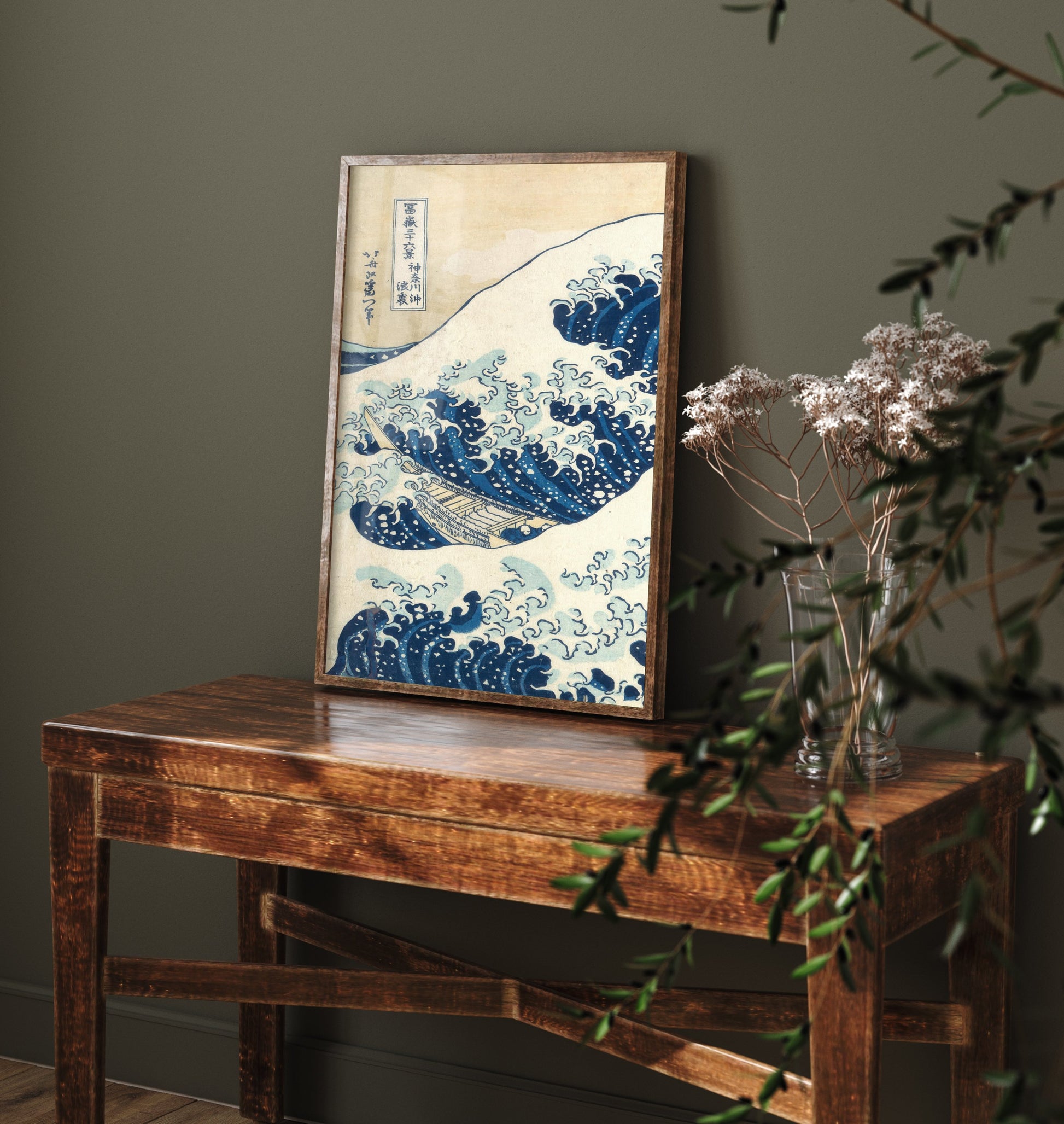 Katsushika Hokusai - The Great Wave off Kanagawa (1831) - Woodblock Art Print - Ukiyo-e Poster - Woodcut V3 1/3