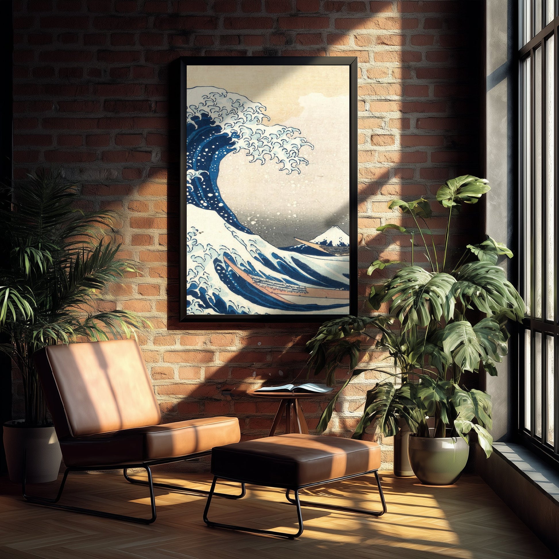 Katsushika Hokusai - Great Wave off Kanagawa, Mount Fuji (1831) - Woodblock Art Print - Ukiyo-e Poster - Woodcut V3 2/3