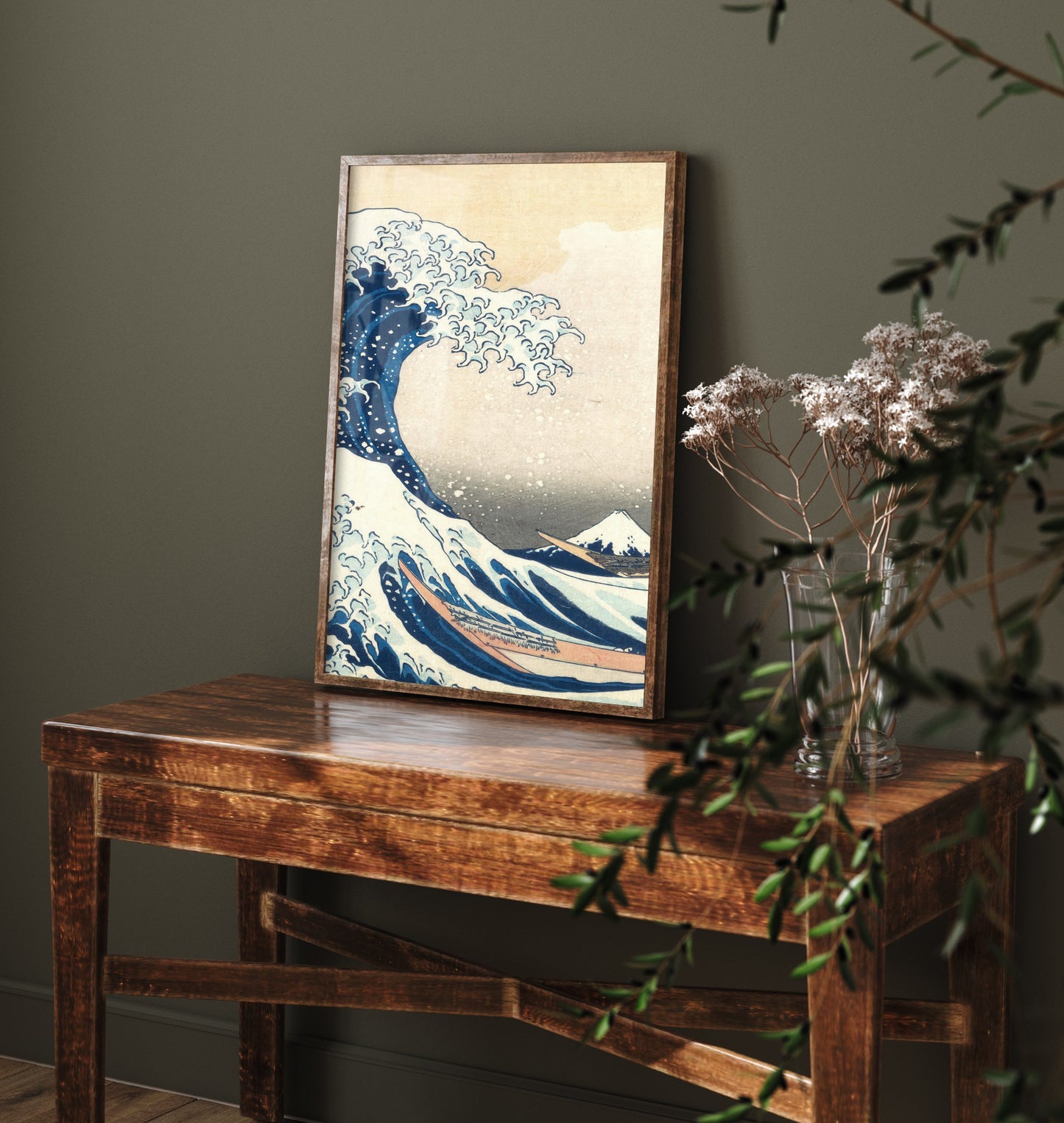 Katsushika Hokusai - Great Wave off Kanagawa, Mount Fuji (1831) - Woodblock Art Print - Ukiyo-e Poster - Woodcut V3 2/3