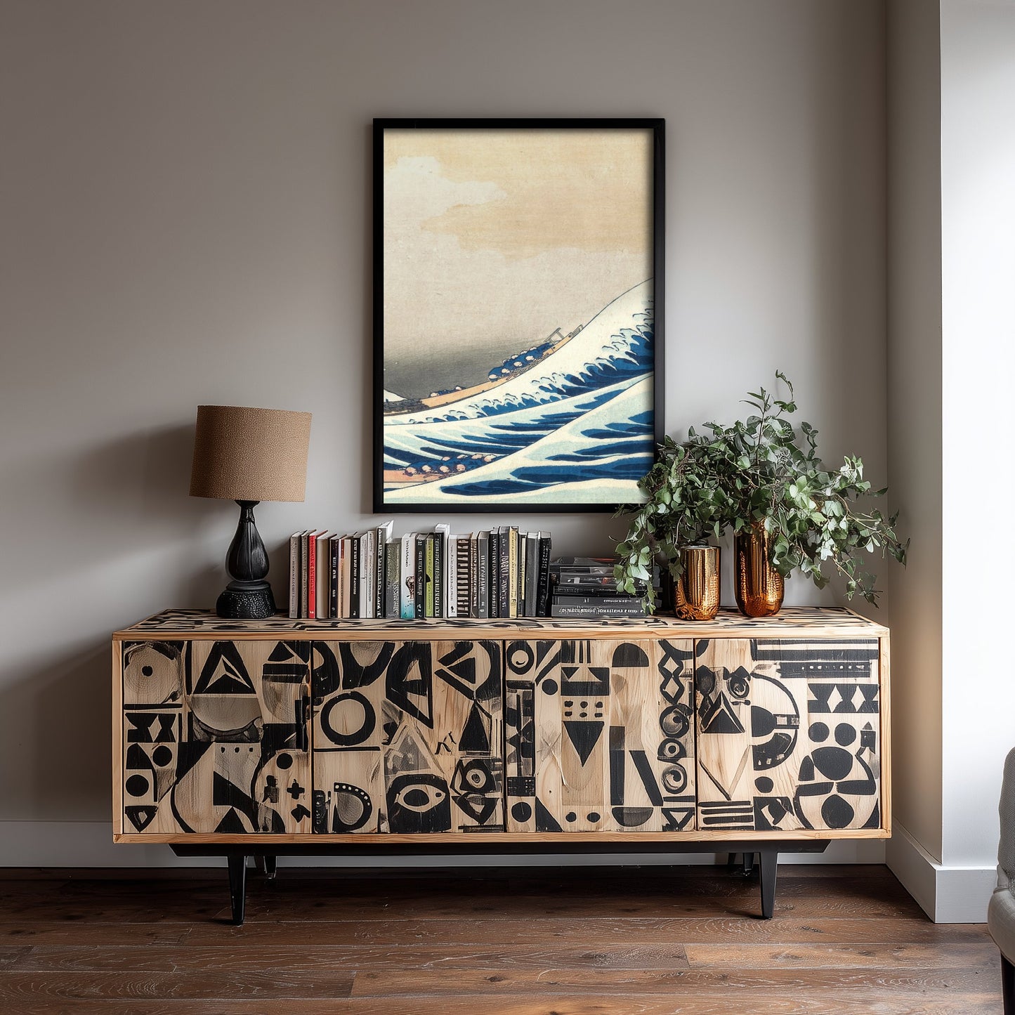Katsushika Hokusai - Great Wave off Kanagawa, The Crest (1831) - Woodblock Art Print - Ukiyo-e Poster - Woodcut V3 3/3