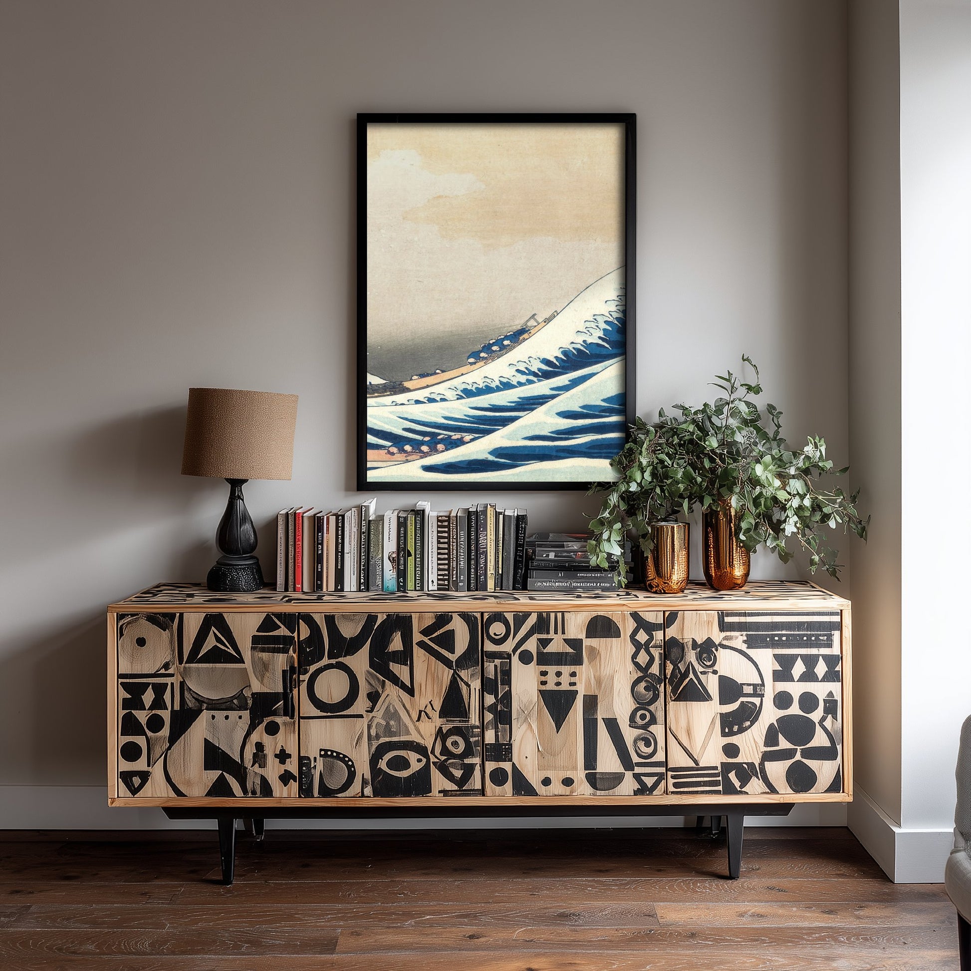 Katsushika Hokusai - Great Wave off Kanagawa, The Crest (1831) - Woodblock Art Print - Ukiyo-e Poster - Woodcut V3 3/3