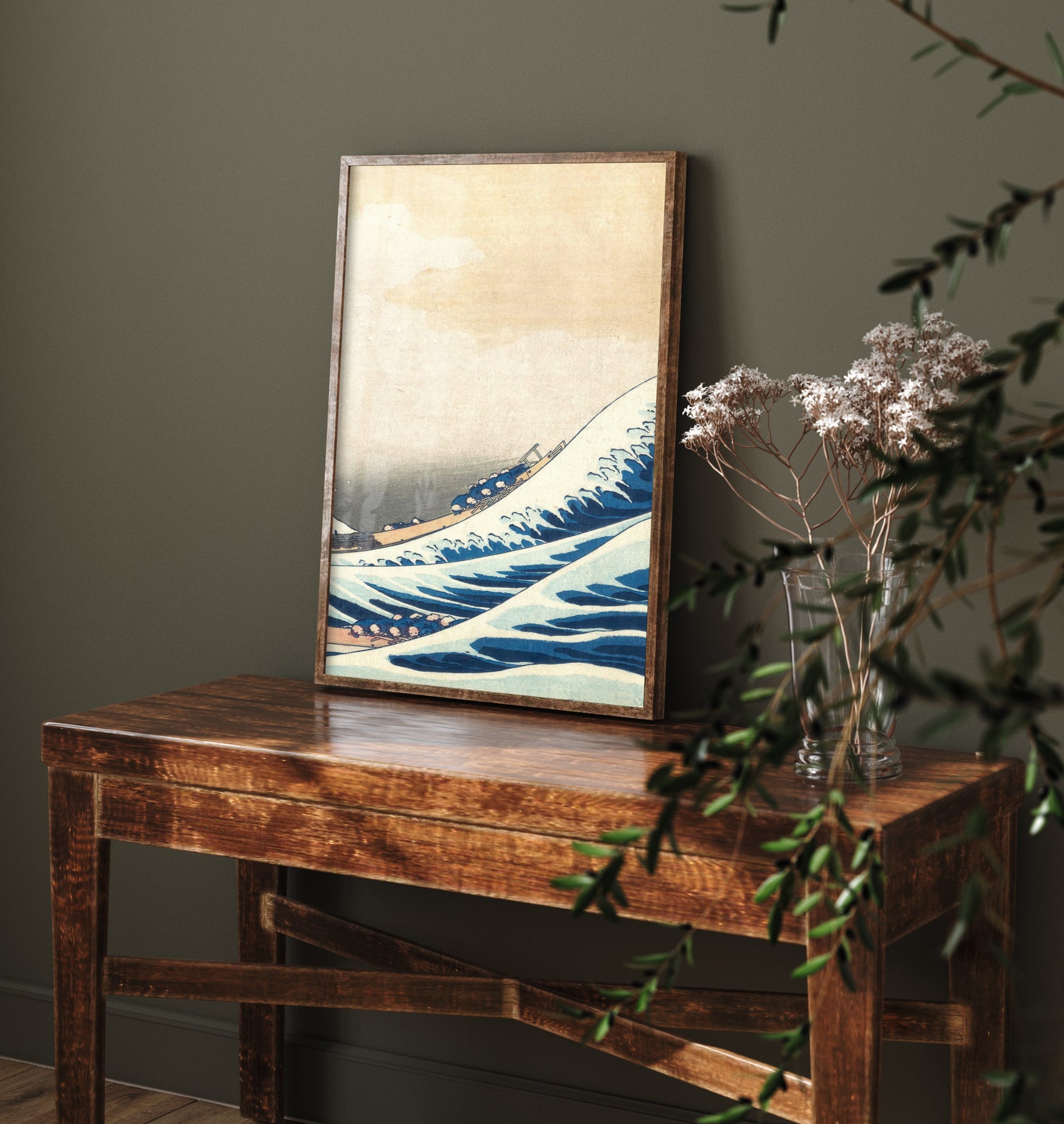 Katsushika Hokusai - Great Wave off Kanagawa, The Crest (1831) - Woodblock Art Print - Ukiyo-e Poster - Woodcut V3 3/3
