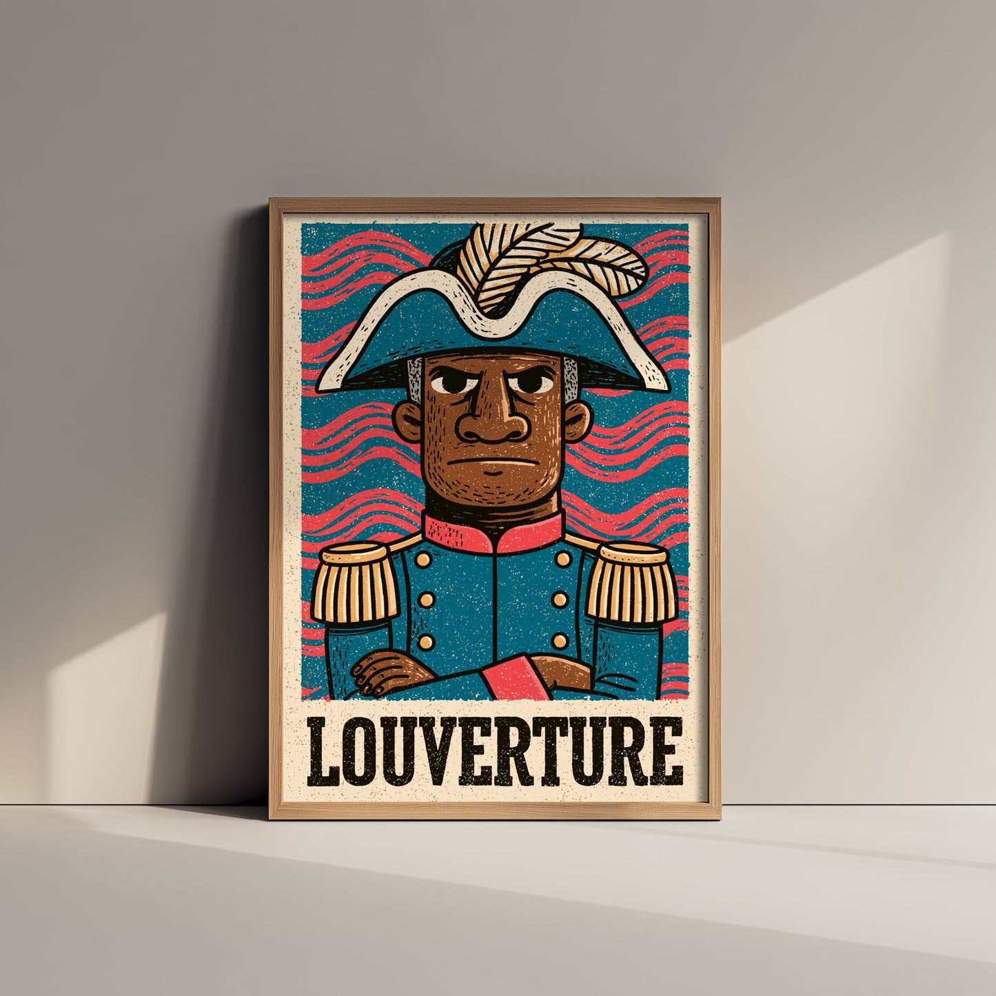 Toussaint Louverture Art Print - Liberator Portrait Poster - Bold Woodcut Illustration - Haiti History 2/3