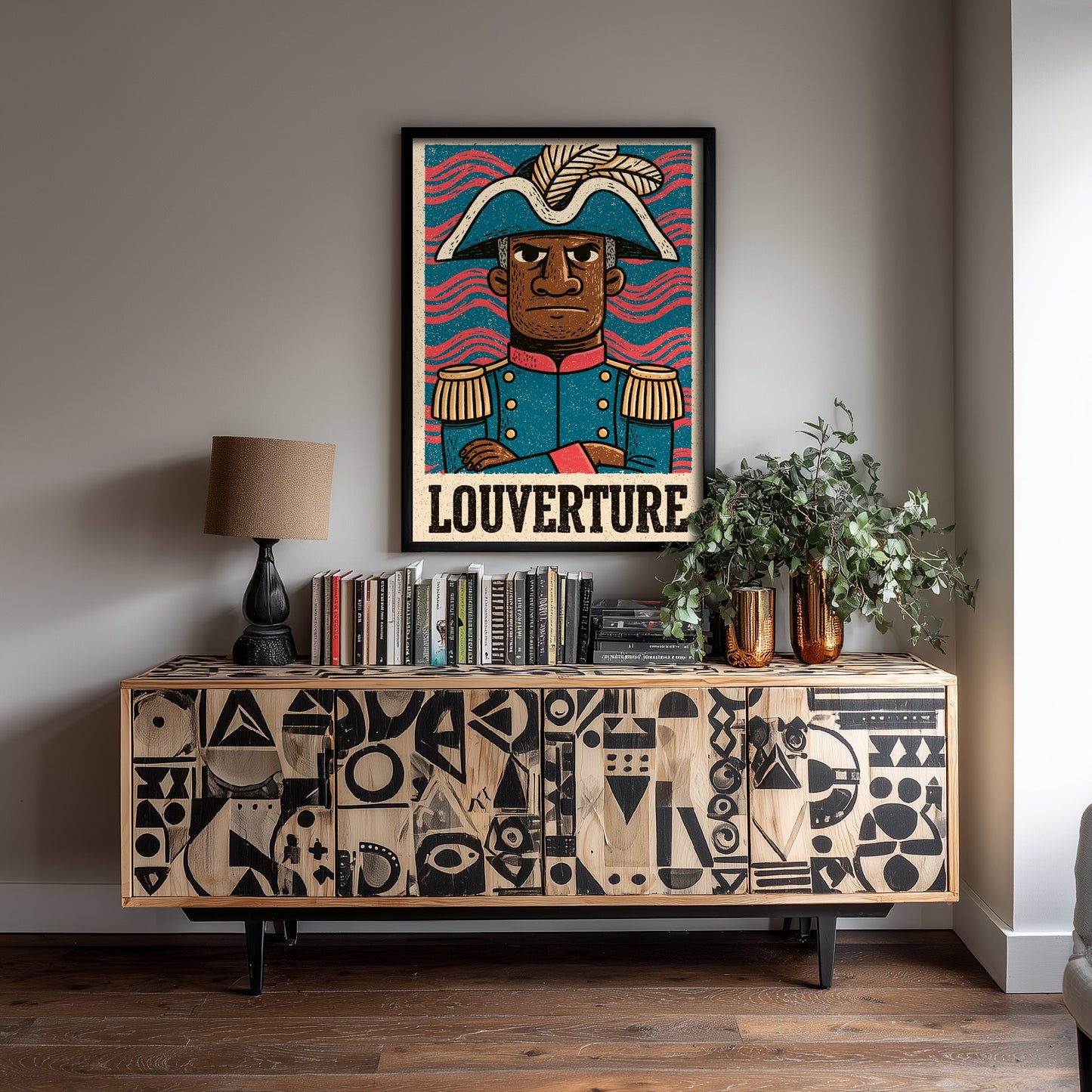 Toussaint Louverture Art Print - Liberator Portrait Poster - Bold Woodcut Illustration - Haiti History 2/3