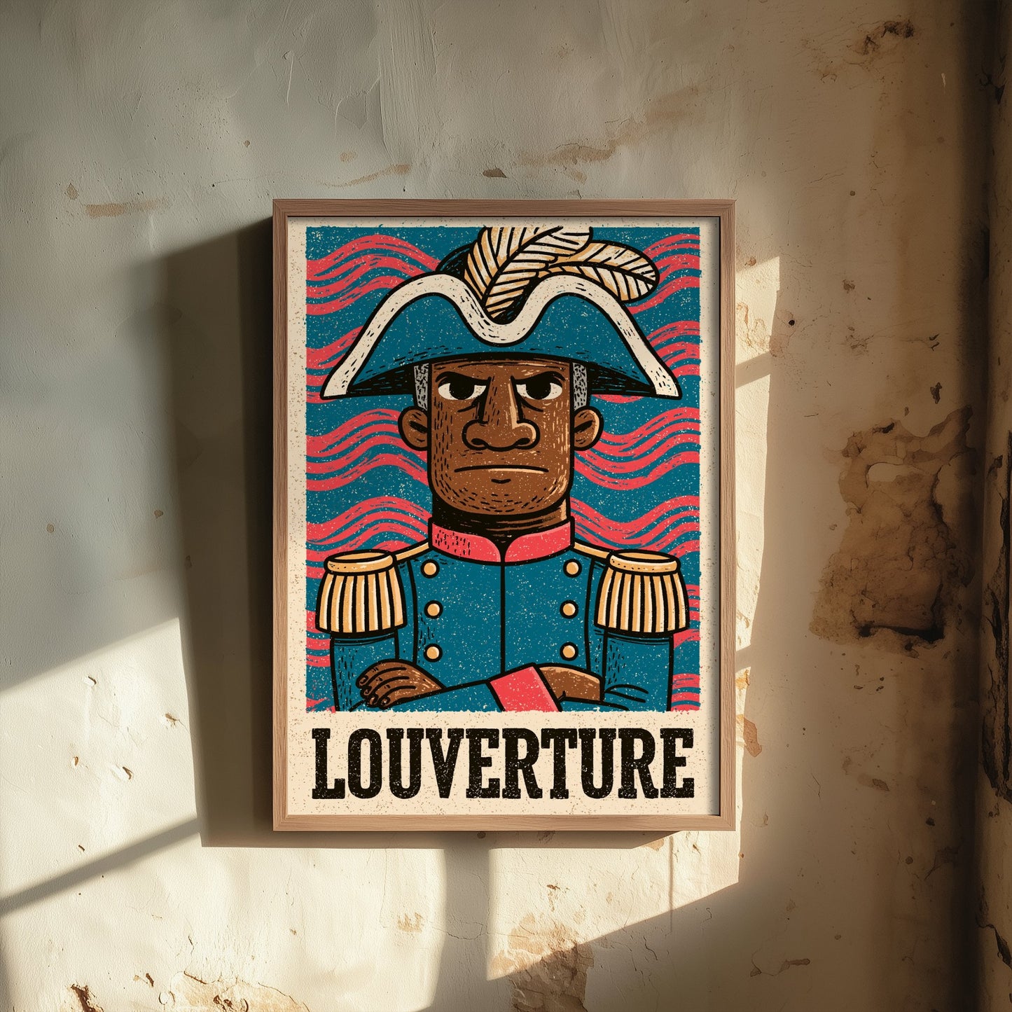 Toussaint Louverture Art Print - Liberator Portrait Poster - Bold Woodcut Illustration - Haiti History 2/3