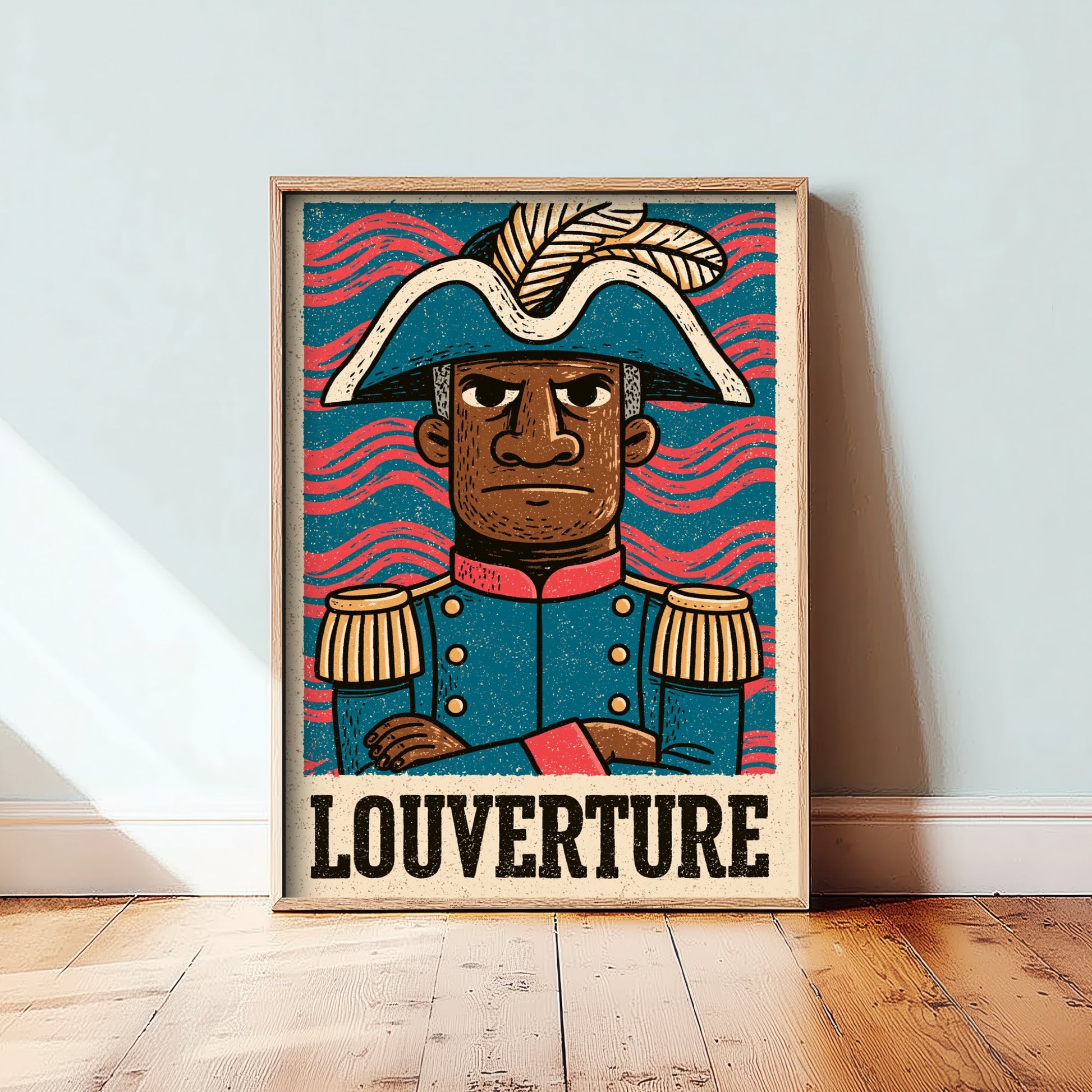 Toussaint Louverture Art Print - Liberator Portrait Poster - Bold Woodcut Illustration - Haiti History 2/3