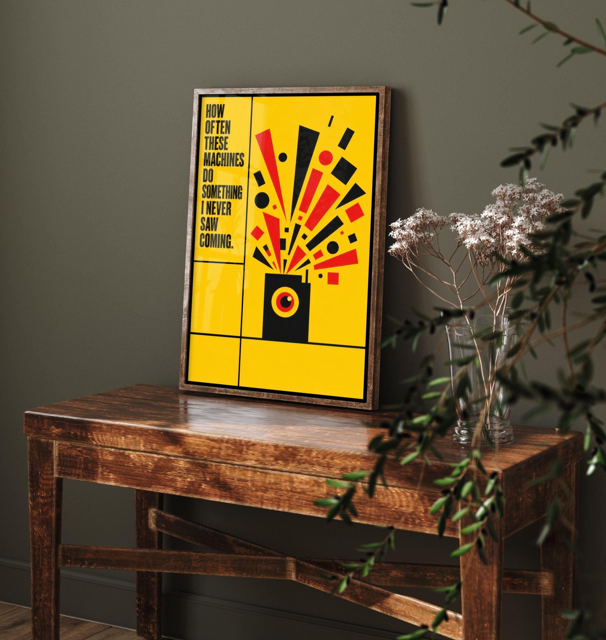 Machine Learning Quote Art Print - These Machines Do Something I Never Saw Coming - AI Poster Illustration V1 2/3