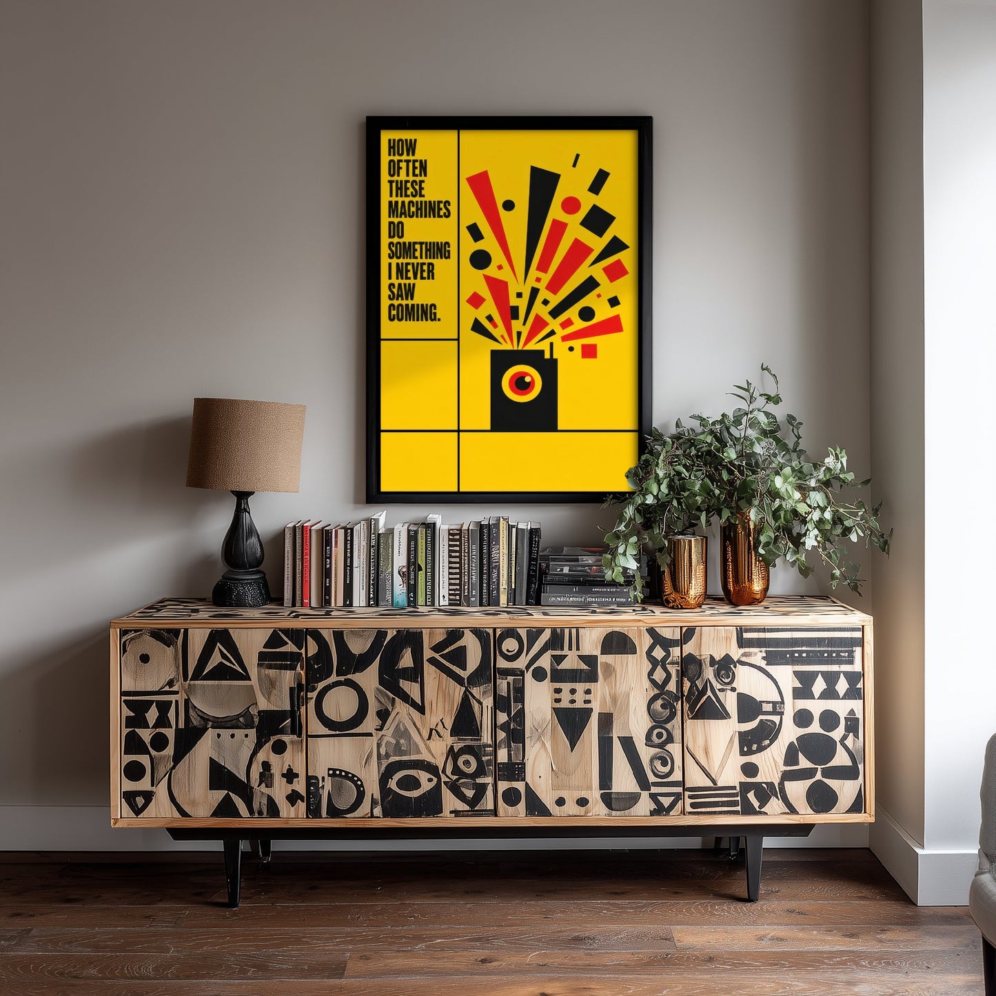 Machine Learning Quote Art Print - These Machines Do Something I Never Saw Coming - AI Poster Illustration V1 2/3