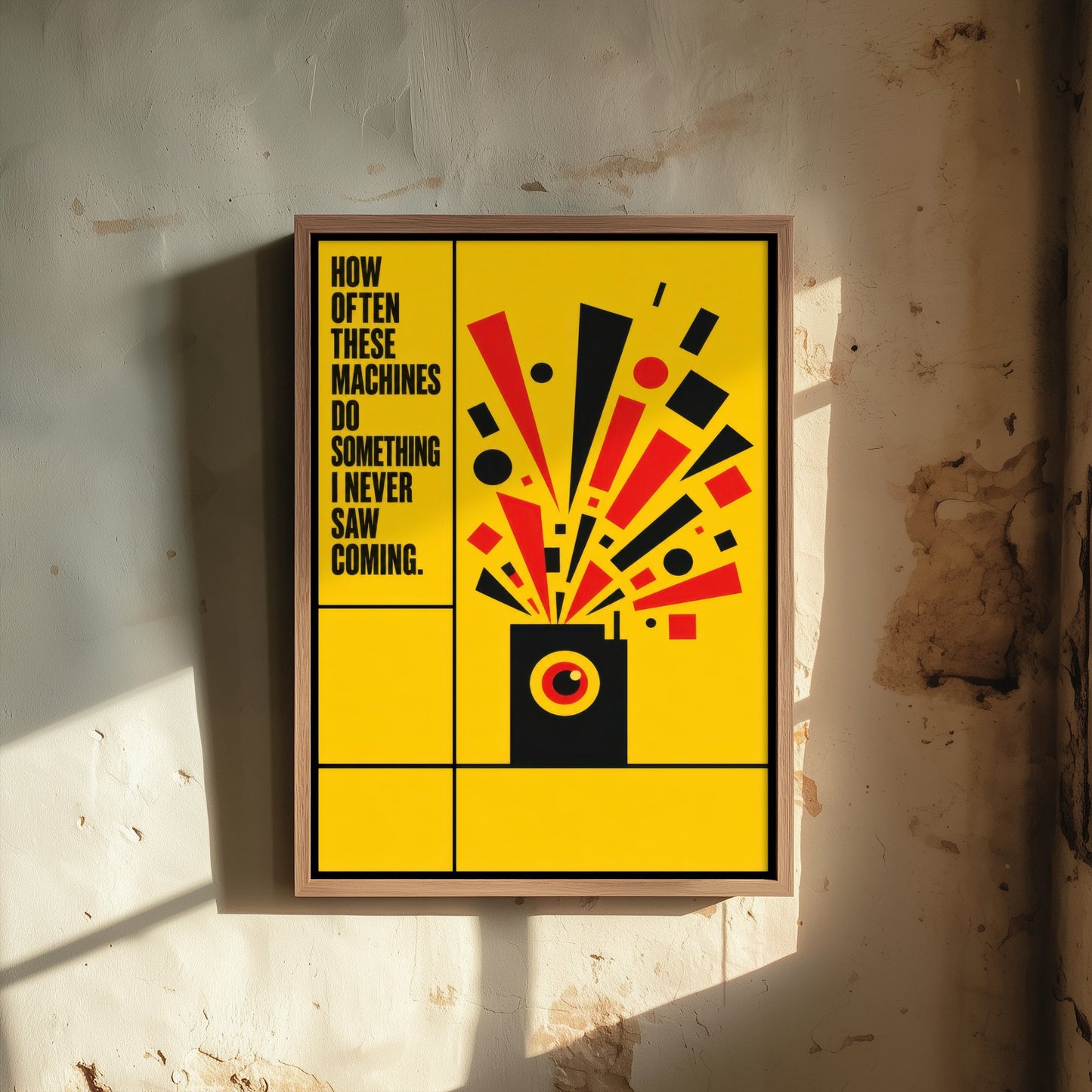 Machine Learning Quote Art Print - These Machines Do Something I Never Saw Coming - AI Poster Illustration V1 2/3