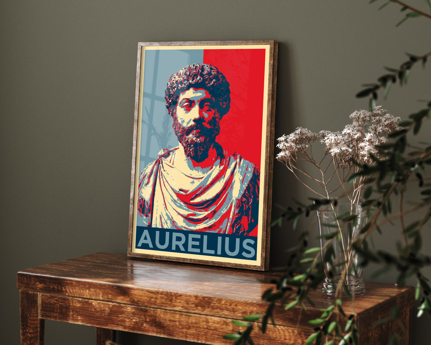 Set of Three Stoic Philosopher Prints - 3 Stoicism Posters Featuring Marcus Aurelius, Epictetus And Seneca - Photo Wall Art Gift Giclée Museum Quality