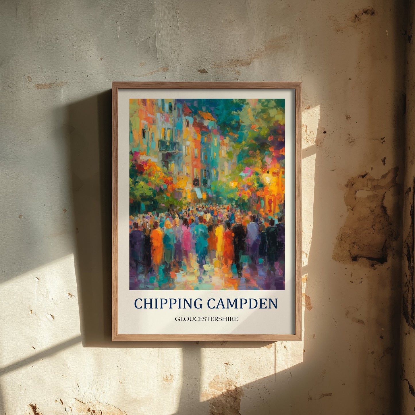 Chipping Campden Travel Poster - Impressionist Cotswolds Art Print - Colourful Street Painting - Gloucestershire 2/3