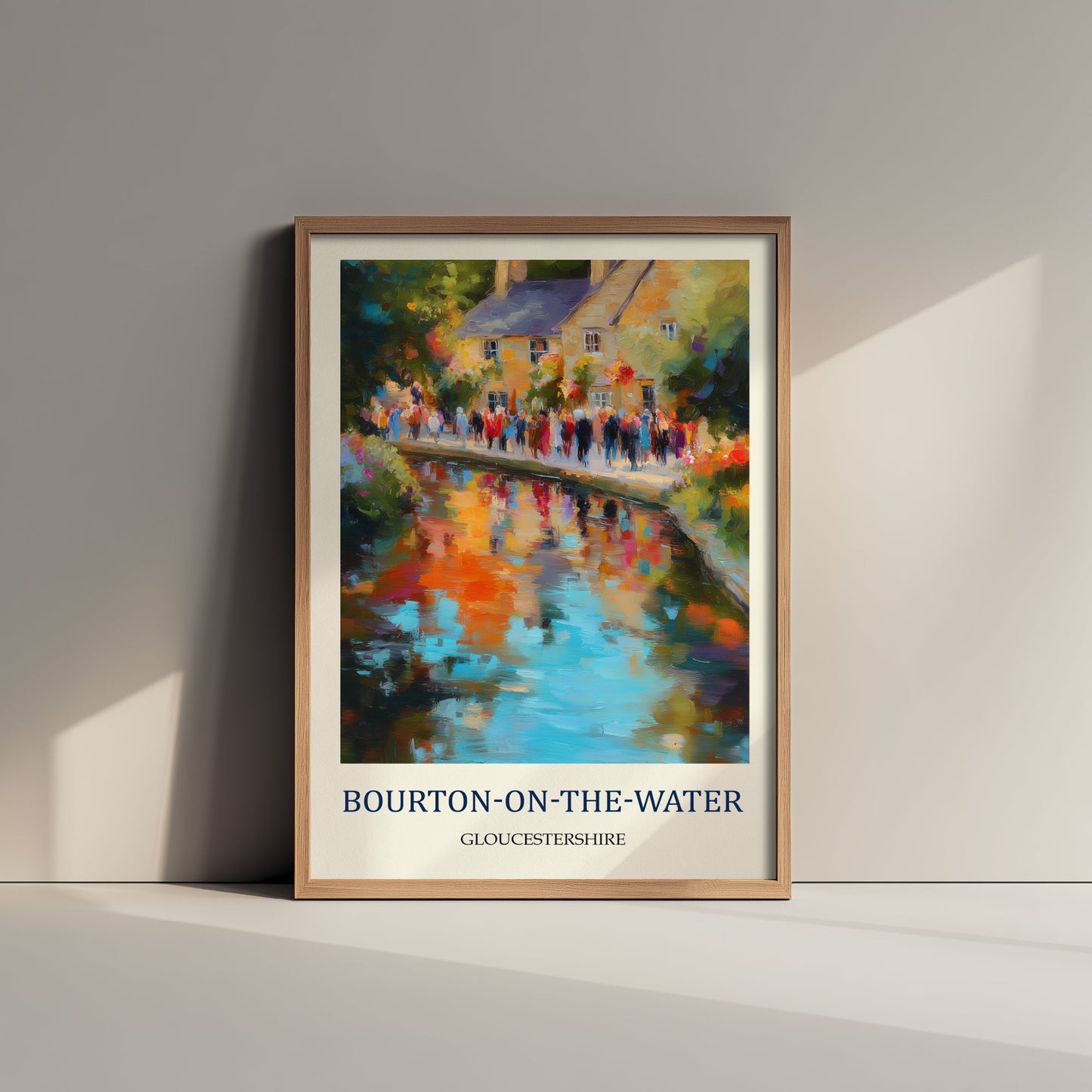 Bourton-on-the-Water Travel Poster - Impressionist Cotswolds Art Print - Colourful Village Painting - Gloucestershire 3/3
