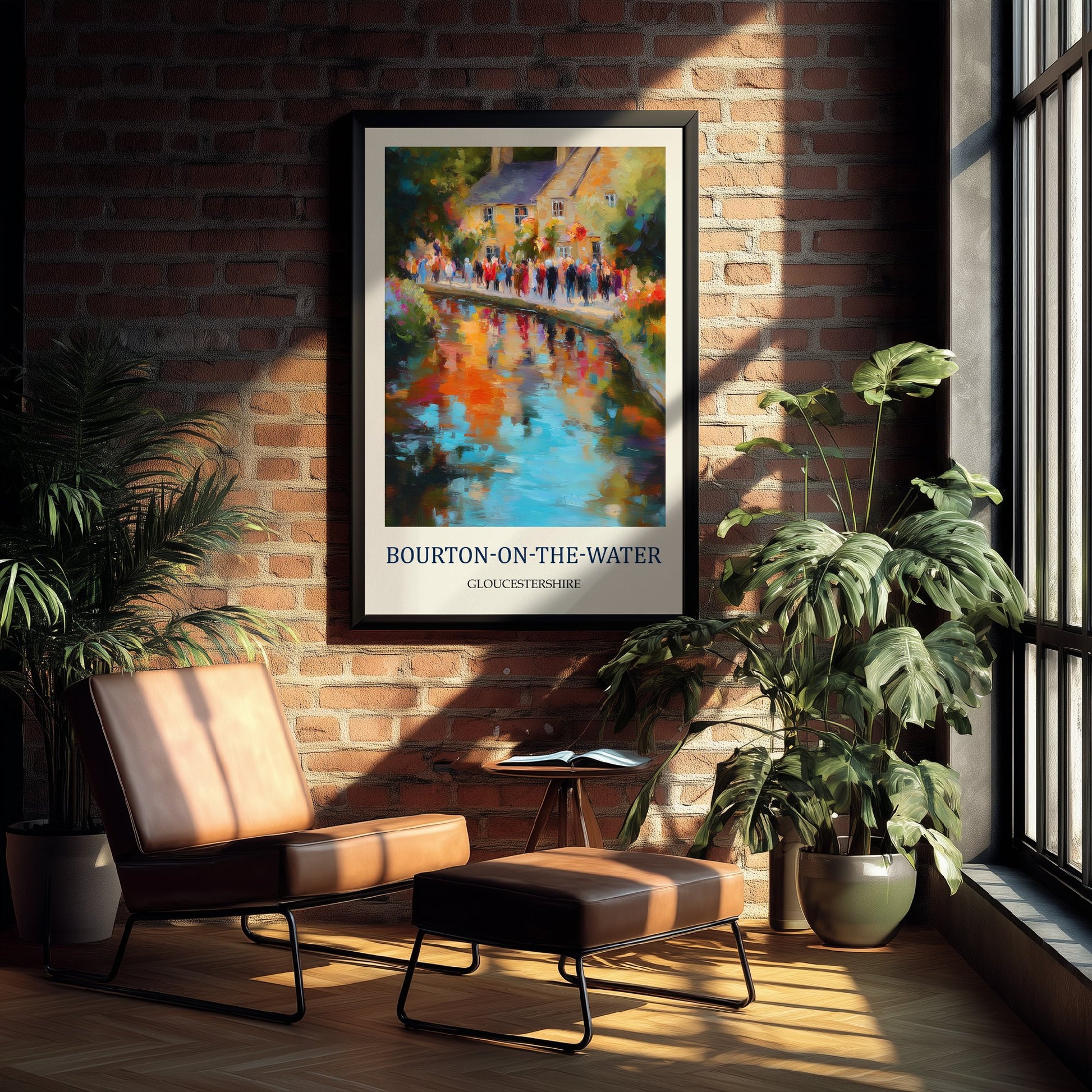 Bourton-on-the-Water Travel Poster - Impressionist Cotswolds Art Print - Colourful Village Painting - Gloucestershire 3/3