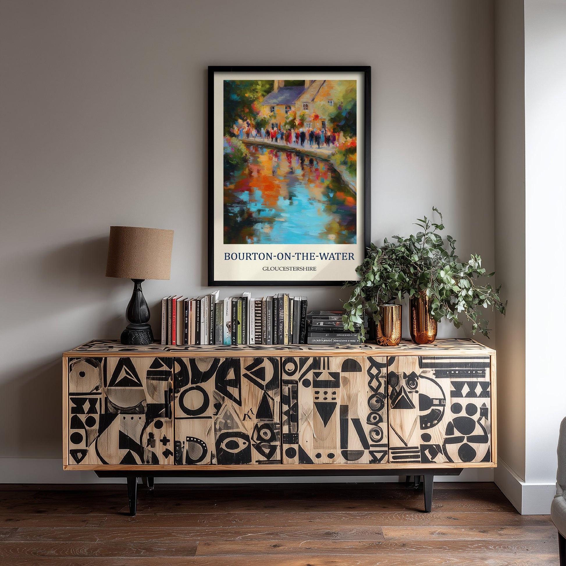 Bourton-on-the-Water Travel Poster - Impressionist Cotswolds Art Print - Colourful Village Painting - Gloucestershire 3/3