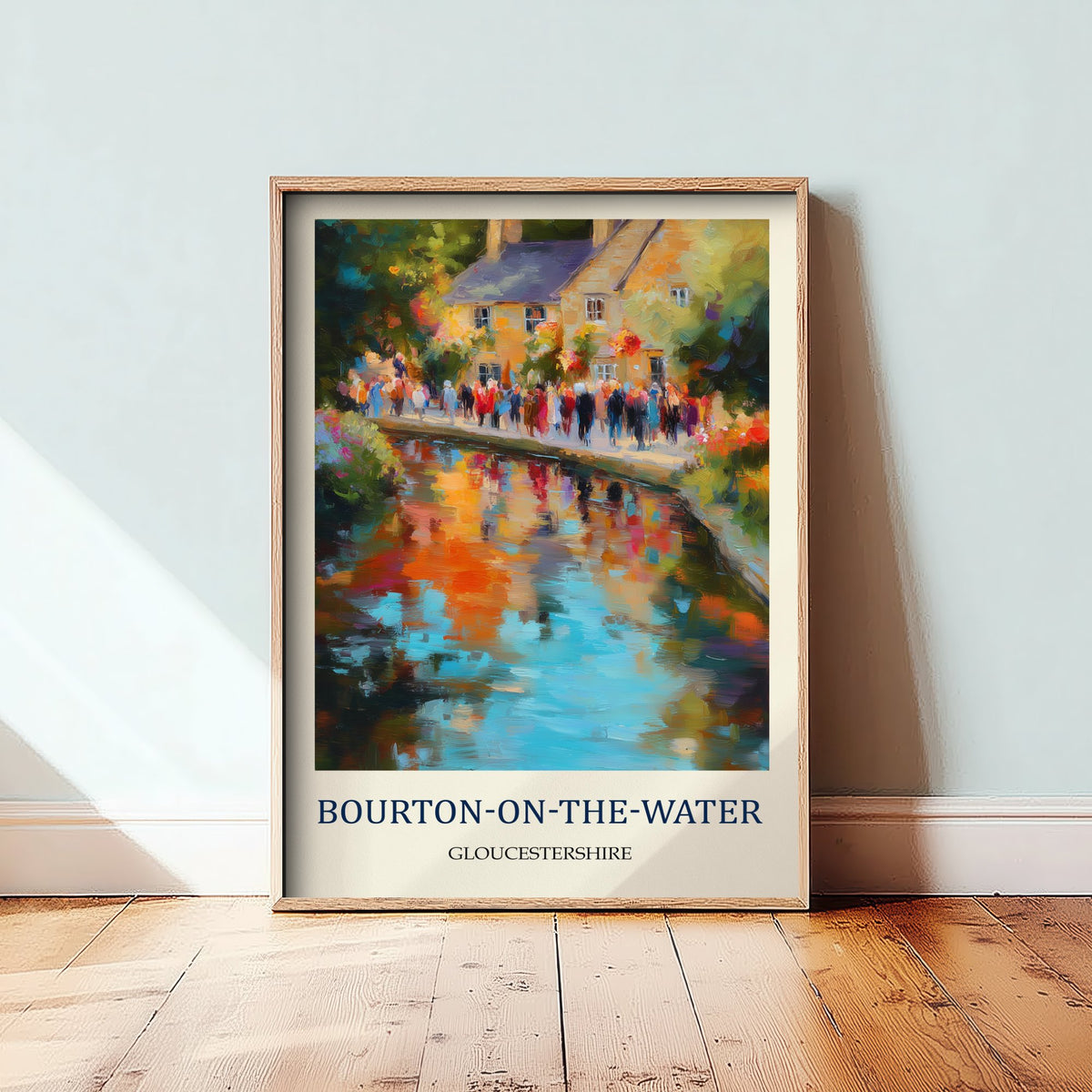 Bourton-on-the-Water Travel Poster - Impressionist Cotswolds Art Print - Colourful Village Painting - Gloucestershire 3/3