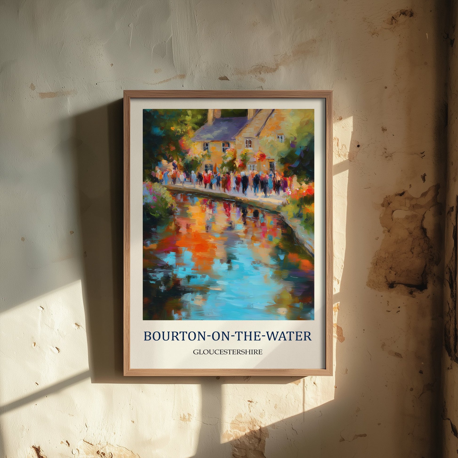 Bourton-on-the-Water Travel Poster - Impressionist Cotswolds Art Print - Colourful Village Painting - Gloucestershire 3/3