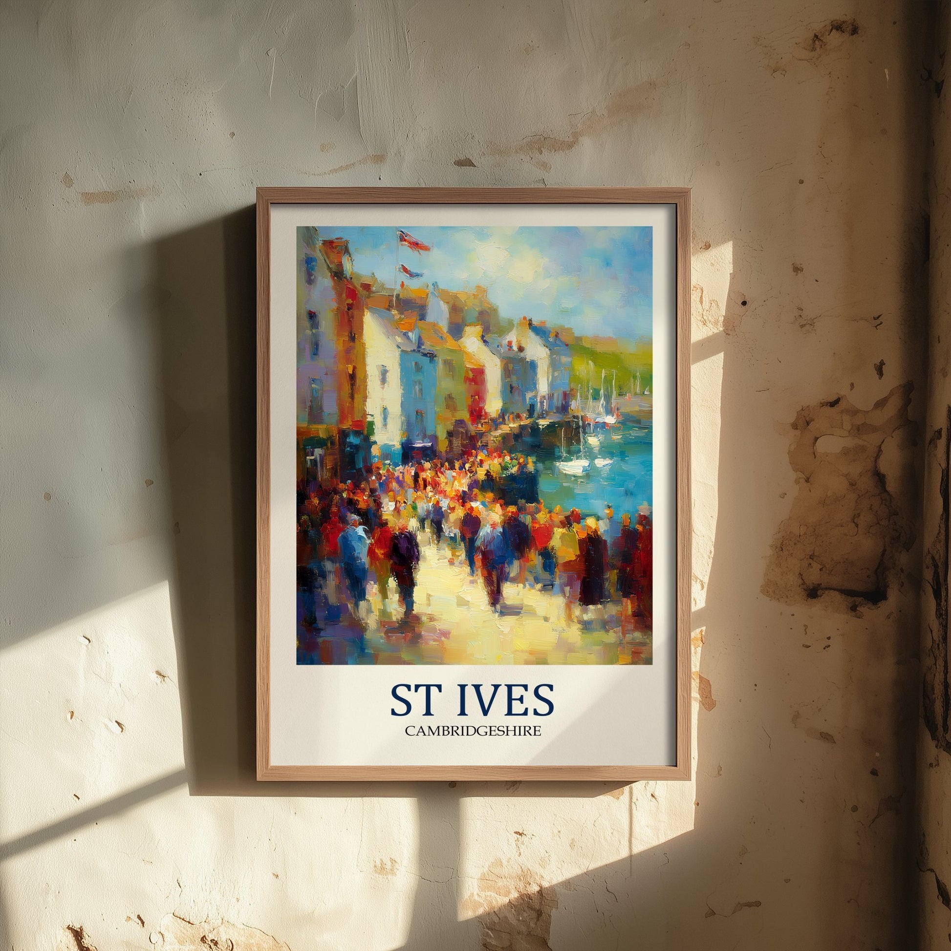 St Ives Cambridgeshire Travel Poster - Impressionist Town Art Print - Colourful Street Painting - East Anglia 3/3