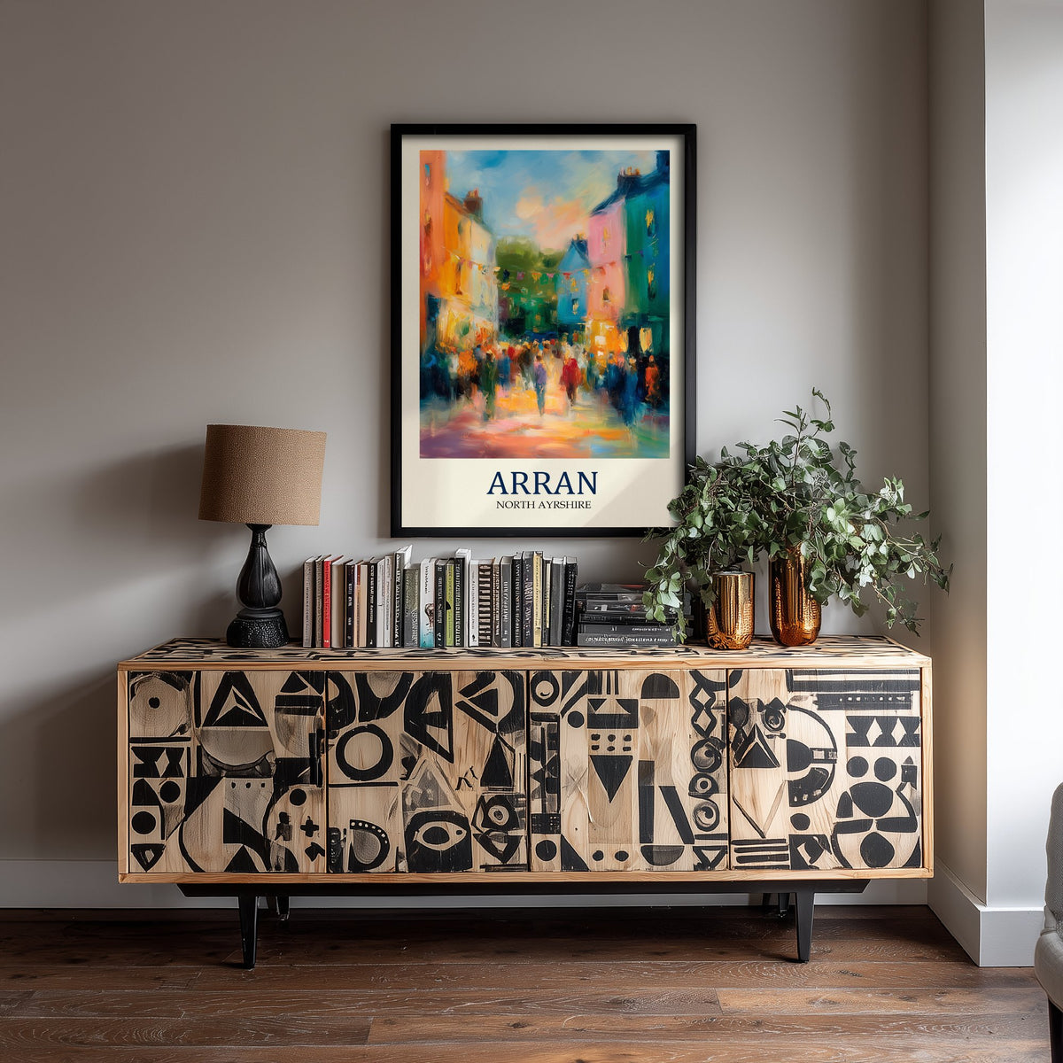 Isle of Arran Travel Poster - Impressionist Town Art Print - Colourful Street Painting - Scottish Islands 2/3
