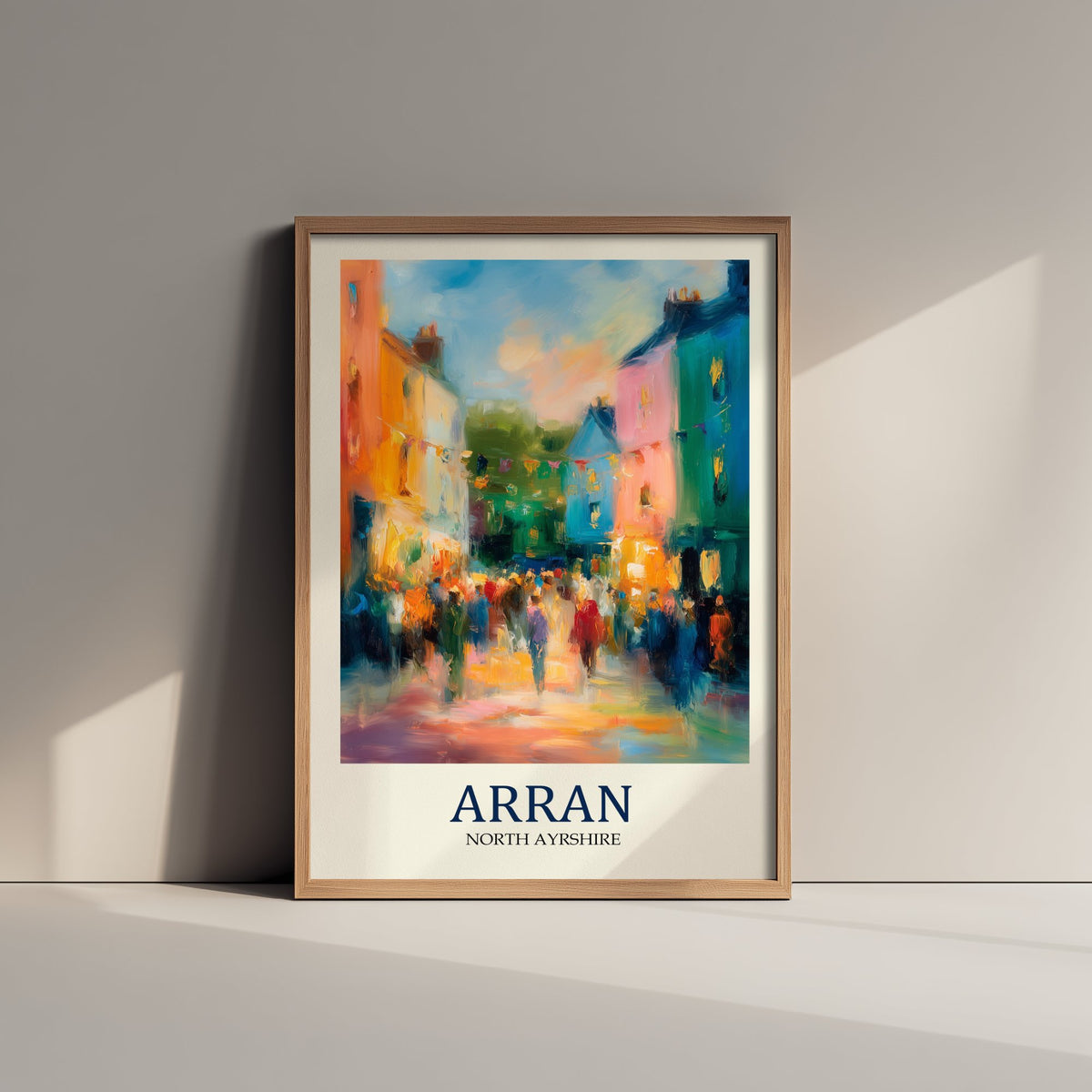 Isle of Arran Travel Poster - Impressionist Town Art Print - Colourful Street Painting - Scottish Islands 2/3