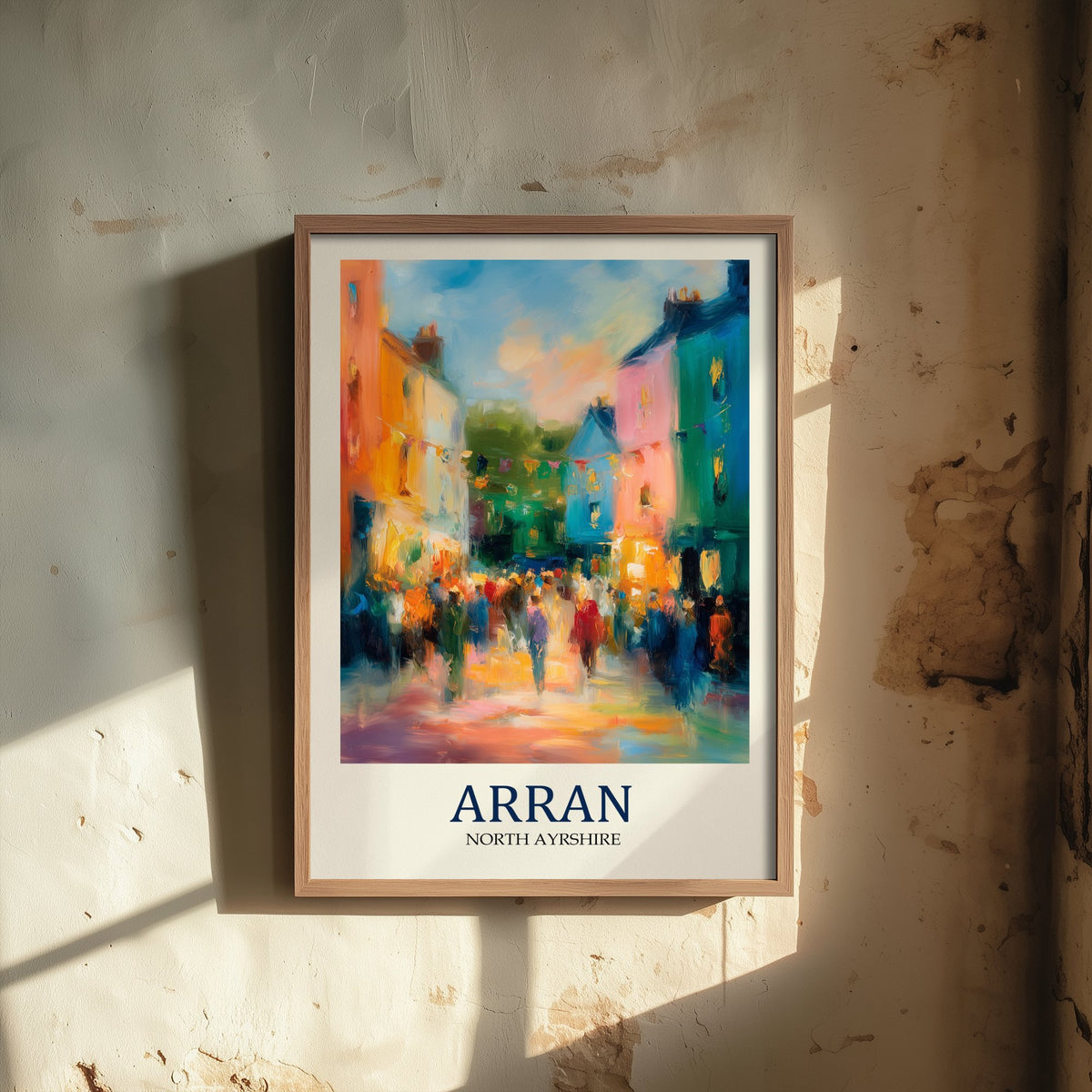 Isle of Arran Travel Poster - Impressionist Town Art Print - Colourful Street Painting - Scottish Islands 2/3
