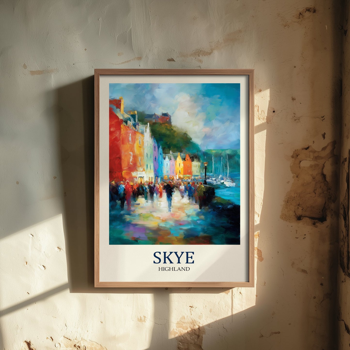 Isle of Skye Travel Poster - Impressionist Town Art Print - Colourful Street Painting - Scottish Islands 3/3