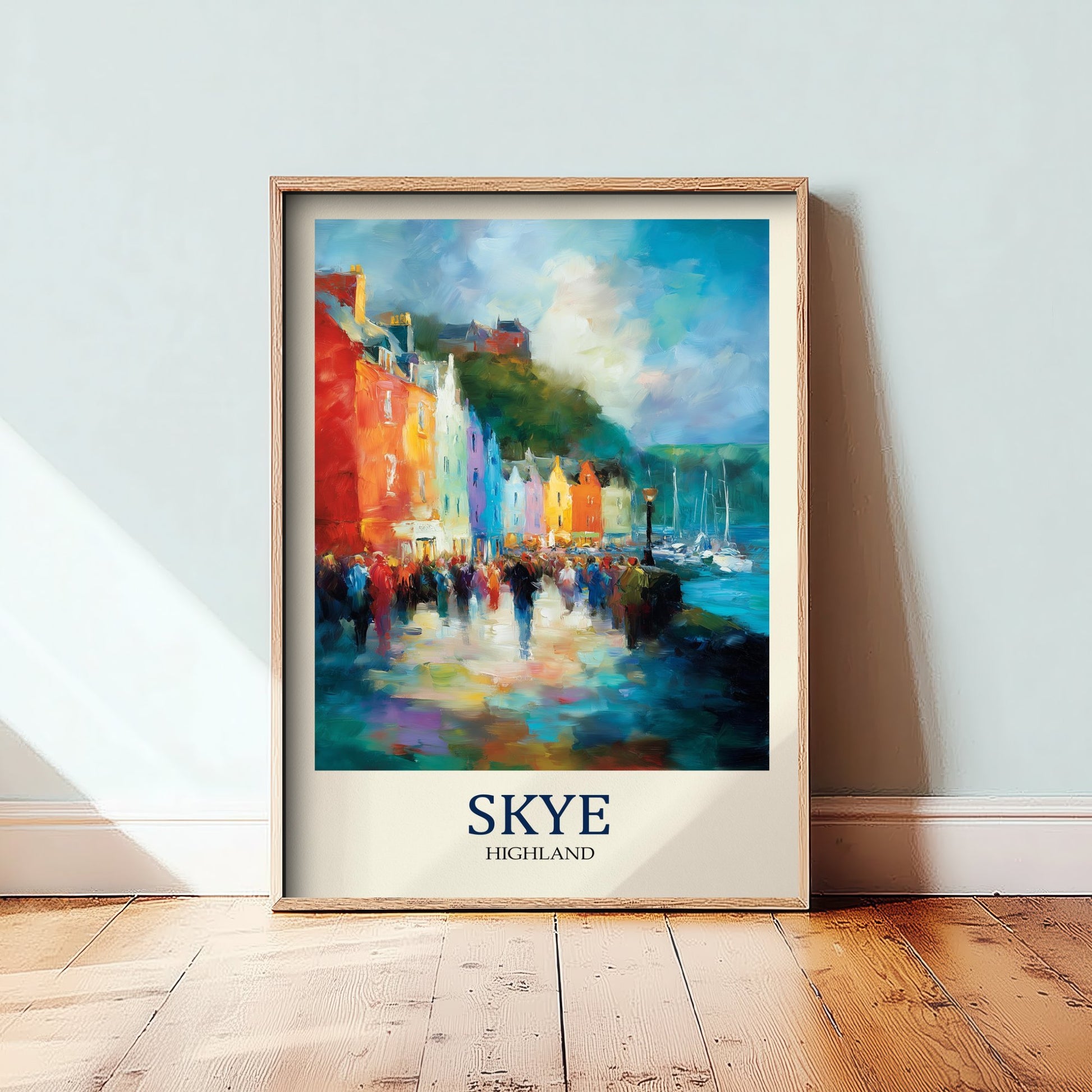 Isle of Skye Travel Poster - Impressionist Town Art Print - Colourful Street Painting - Scottish Islands 3/3