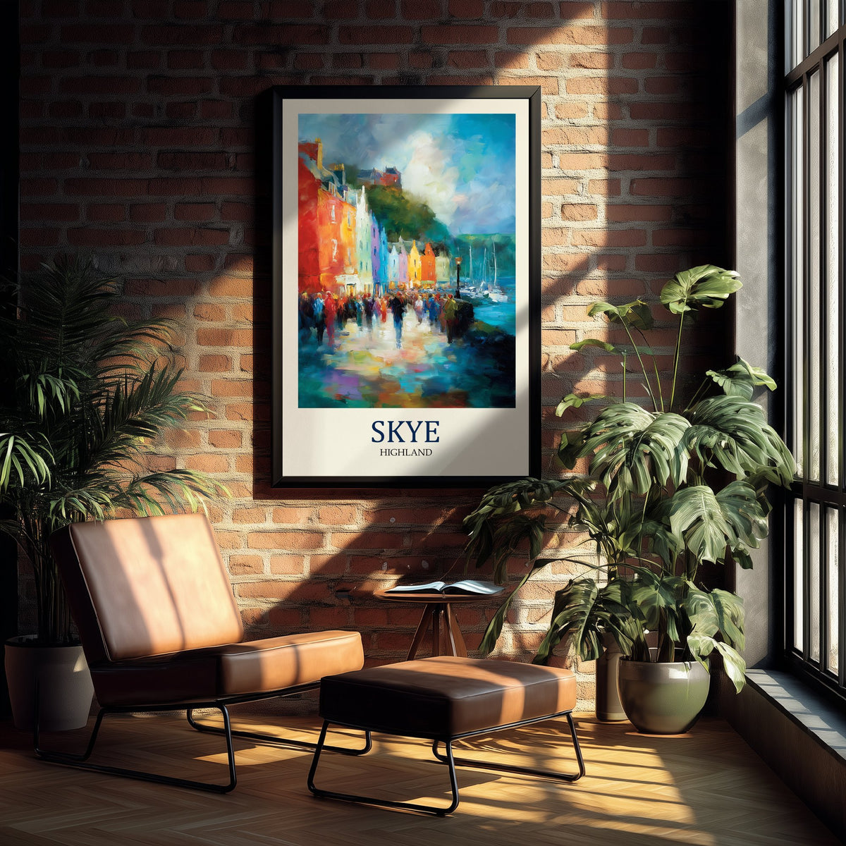Isle of Skye Travel Poster - Impressionist Town Art Print - Colourful Street Painting - Scottish Islands 3/3